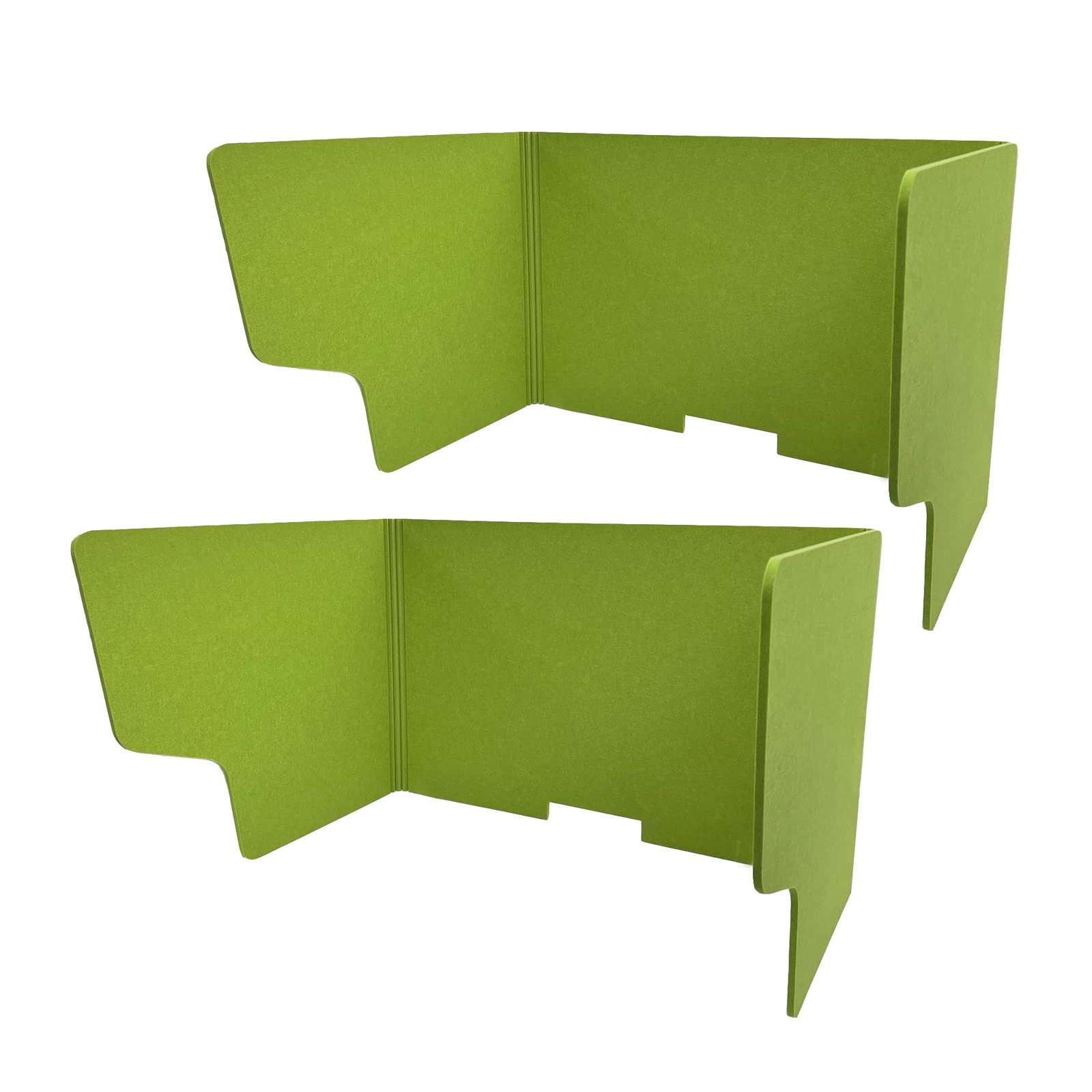 GJZQDKX 2 Pack Privacy Desk Dividers Portable Freestanding Sneeze Guard with Sound Absorbing Technology 24"/31"/39" Acoustic Partition Shields for Schools and Offices