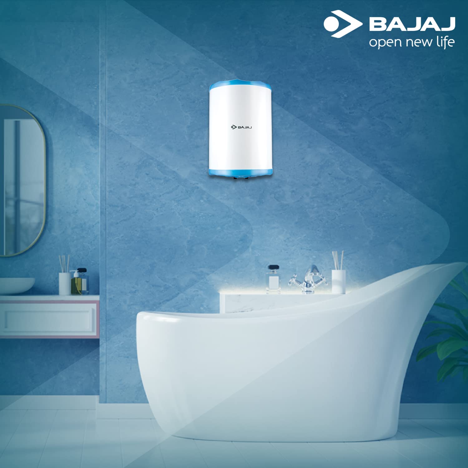 Buy Bajaj Montage 25 litres Storage Vertical 5 Star Water Heater (White)  Online at Low Prices in India - Amazon.in