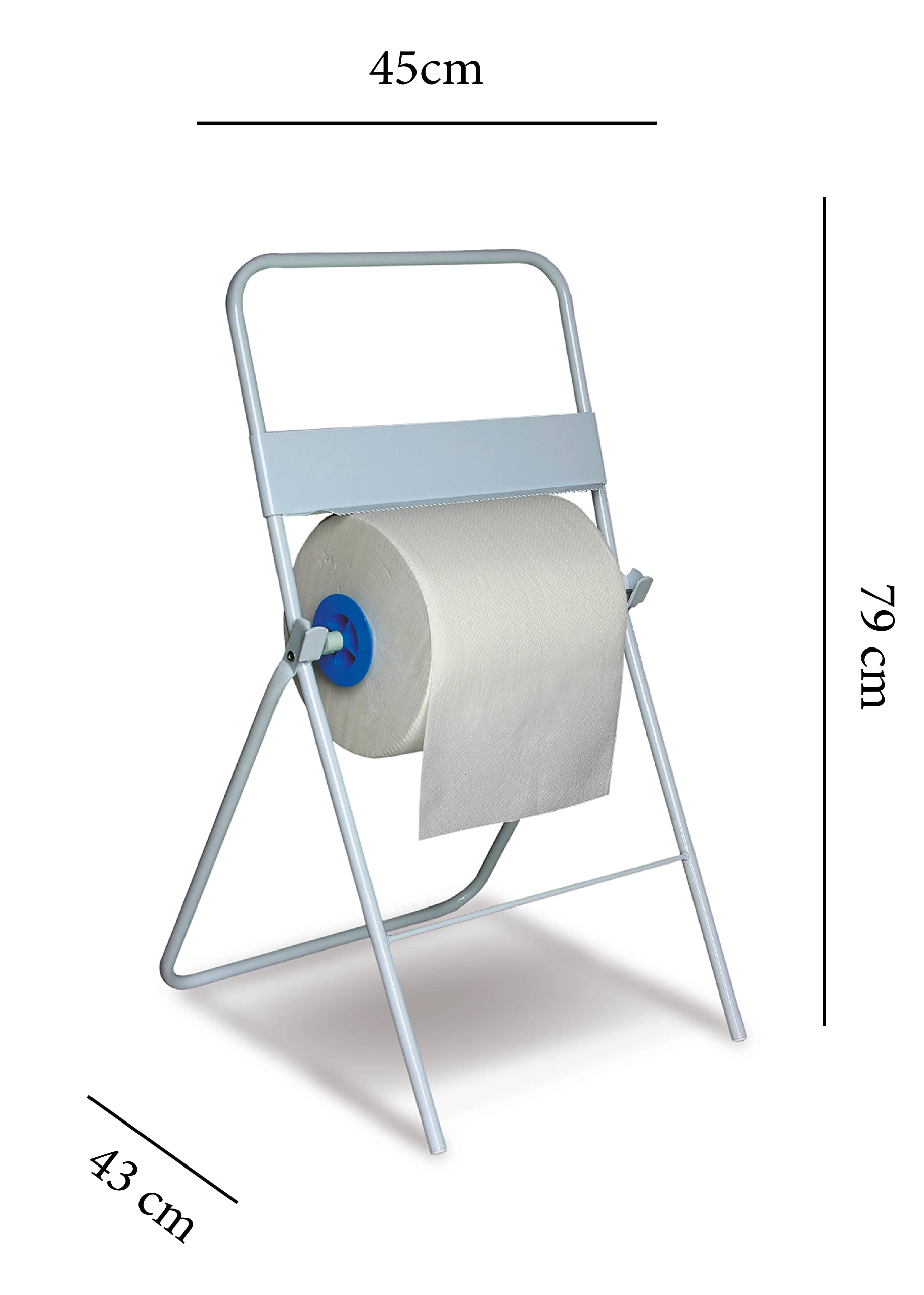 Portarotolo distributore dispenser per bobina carta industriale da pavimento