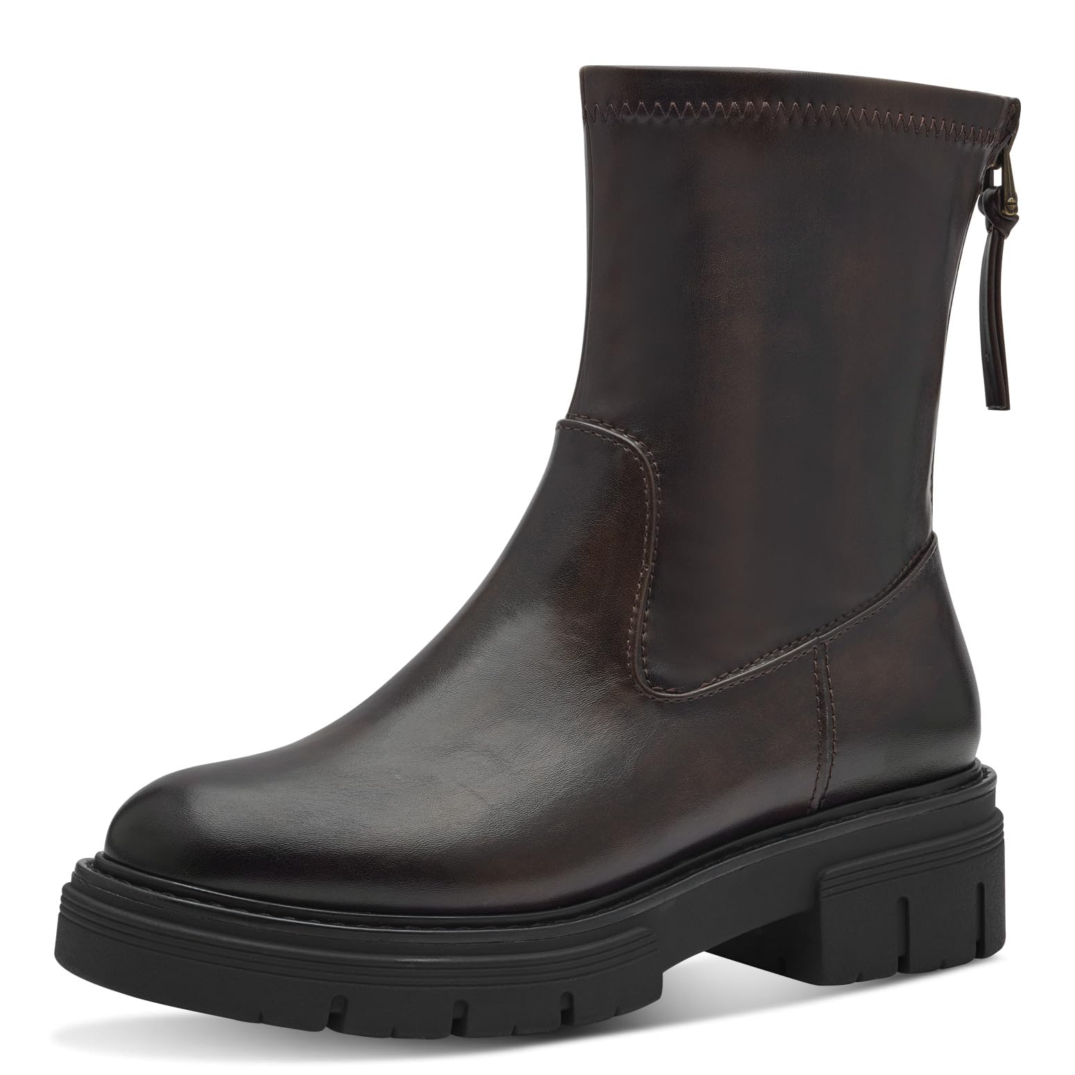 MARCO TOZZI Women's Bootie Zip + Briefs 2-25440-43 Fashion Boot, Mocha, 6 UK