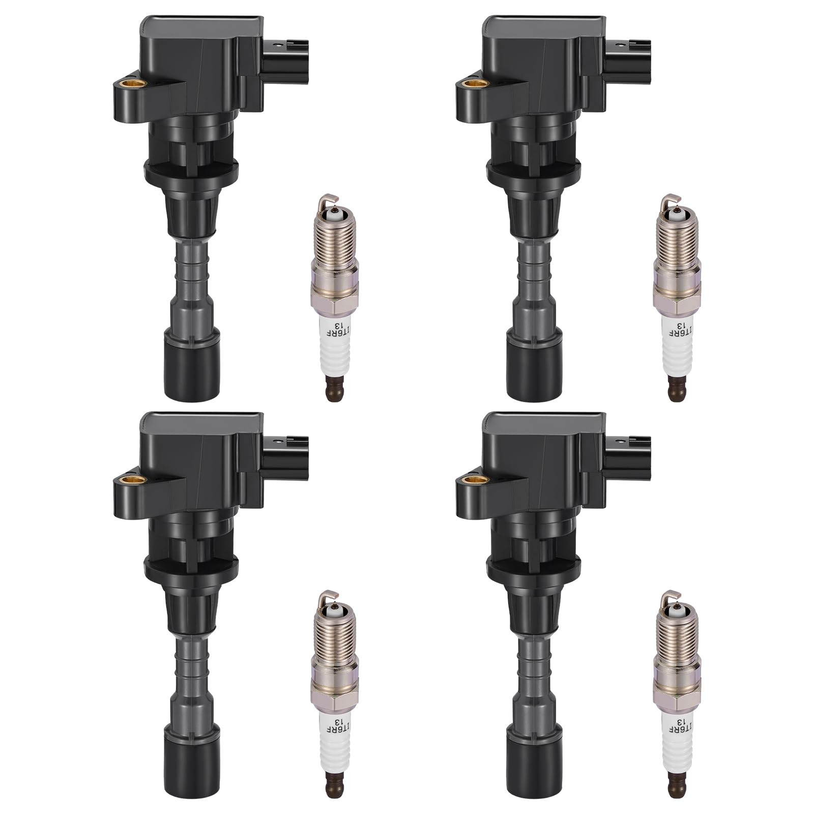 BDFHYK Ignition Coil UF541 and Spark Plug SP432 for Mazda 5 2006-2007