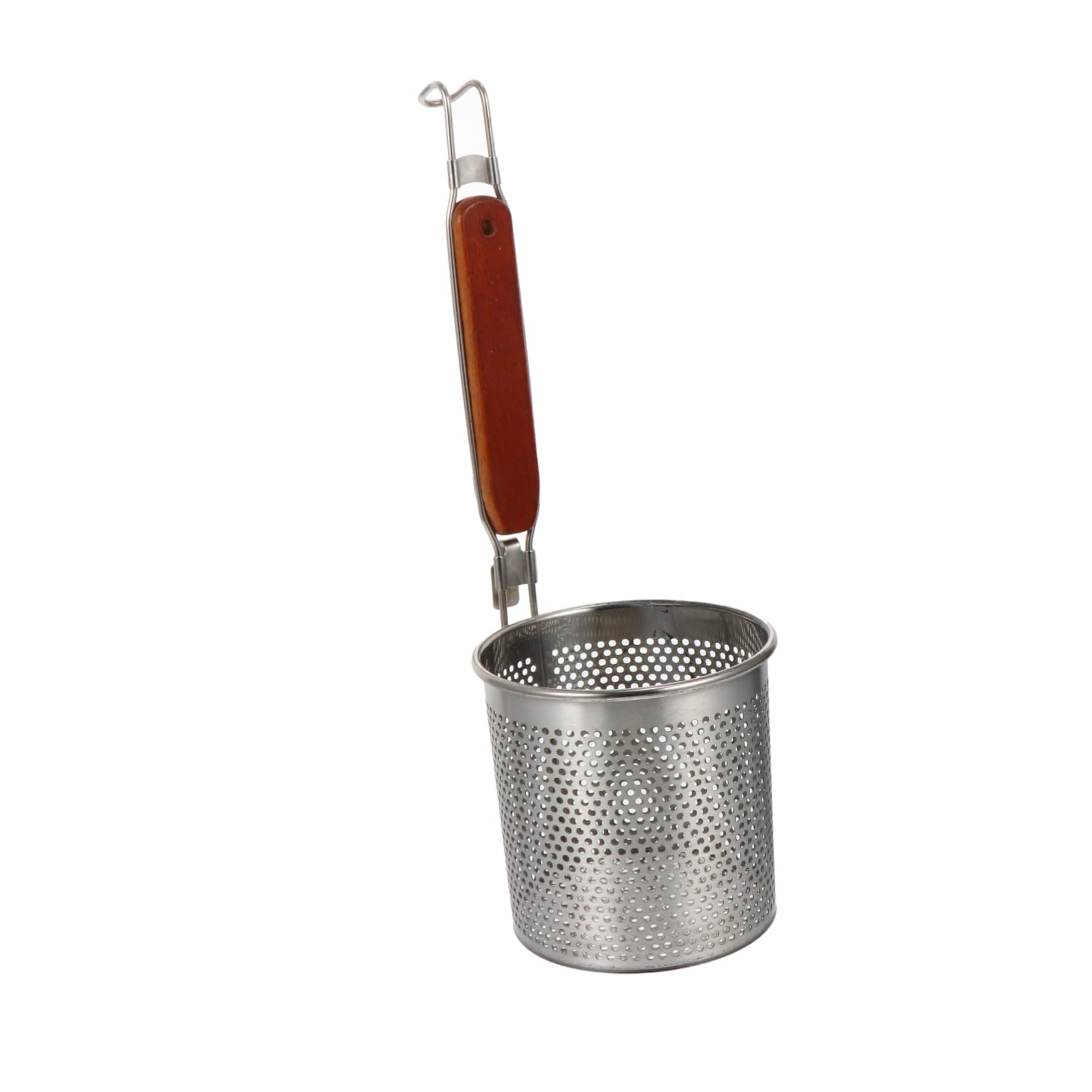 FUNOMOCYA 1Pc Stainless Steel Frying Strainer Skimmer Tool Ergonomic Design for Easy Holding for Draining Chips Vegetables and Meats Kitchen Utensil