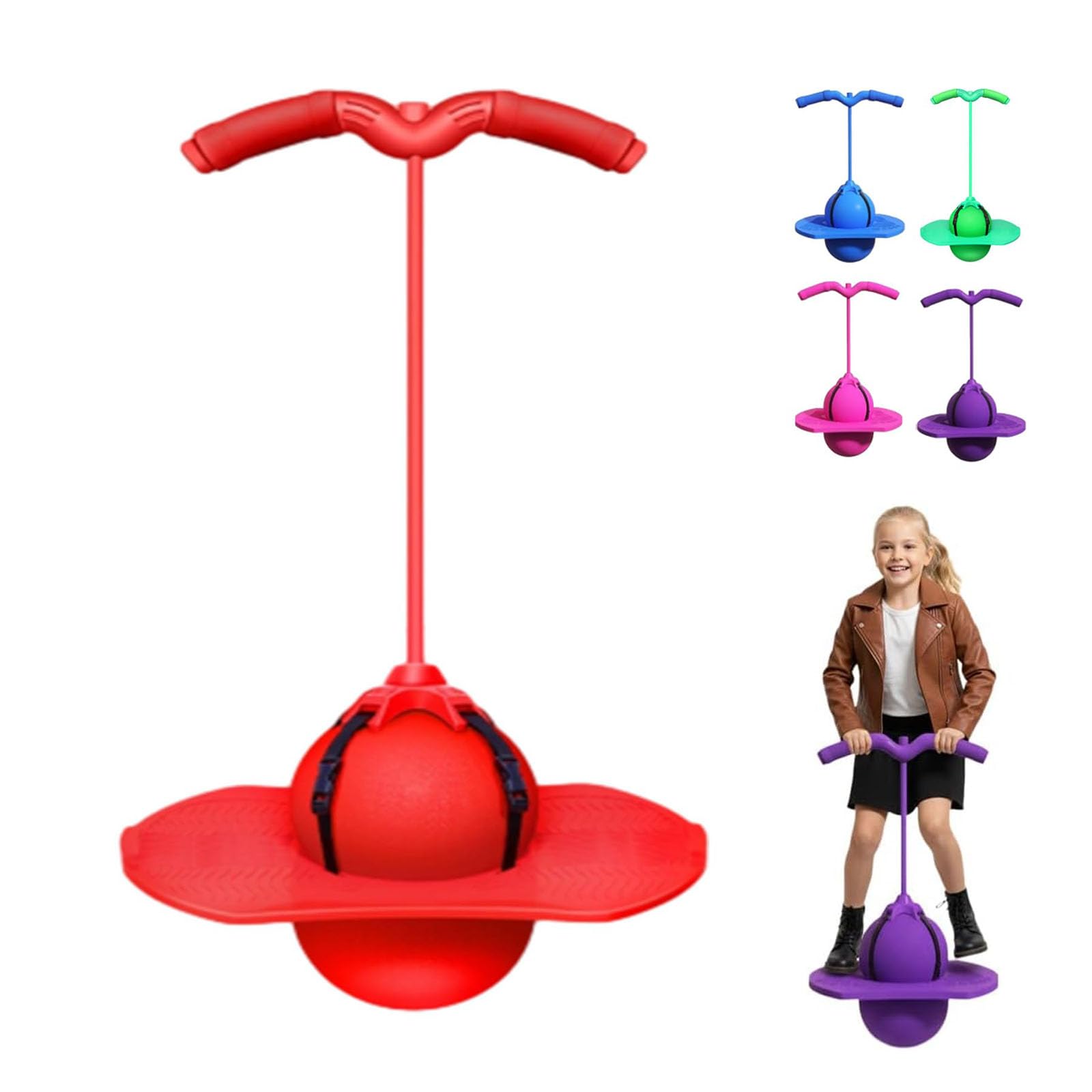 2026 Balance Jumping Ball, Balance Pogo Ball, Pogo Jumper with Handle and Ball Pump