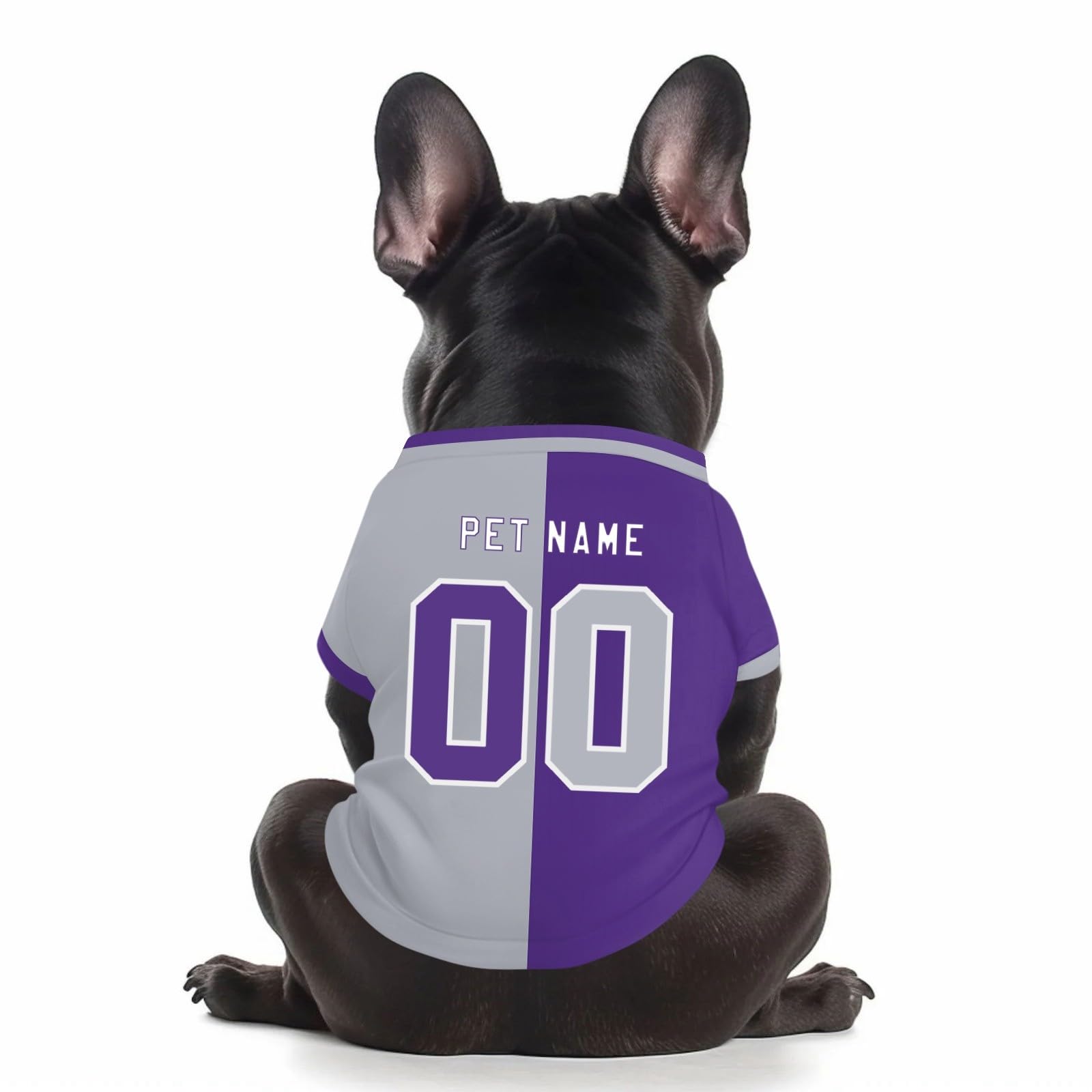 Customized Dog T-Shirt with Number, Personalized Dog Football Shirt, Breathable & Quiack Dry Football Jersey Gym Shirt for Large Medium Small Dogs & Cats