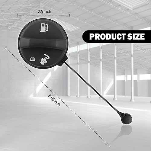 Miniatura 2 de Cubierta de tapa de gasolina para automóvil, tapa de combustible de sellado hermético compatible con Cadillac Pontiac Buick GMC Chevy, tapas de