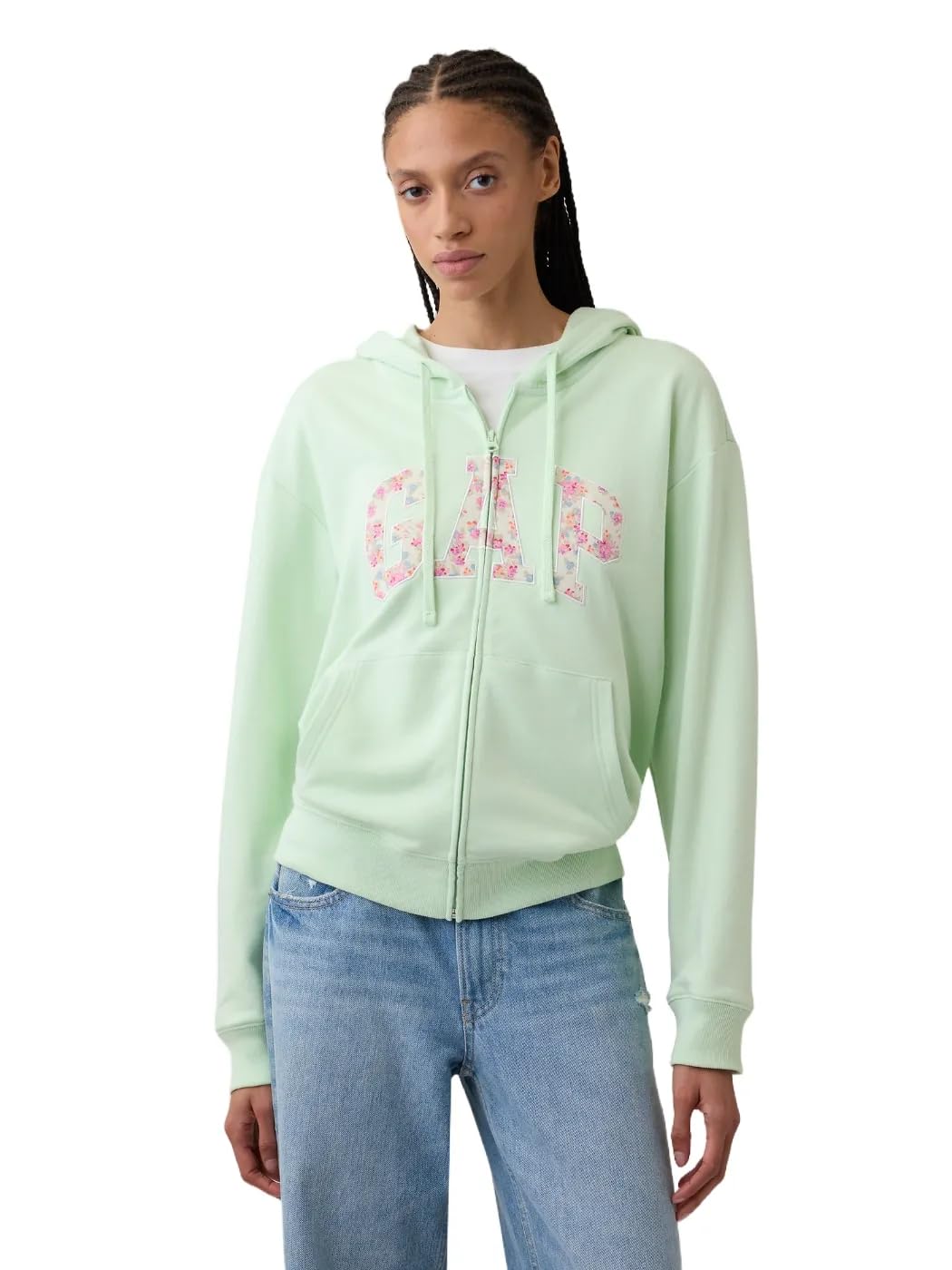 GAP Women's Logo Hoodie Hooded Full Zip Sweatshirt