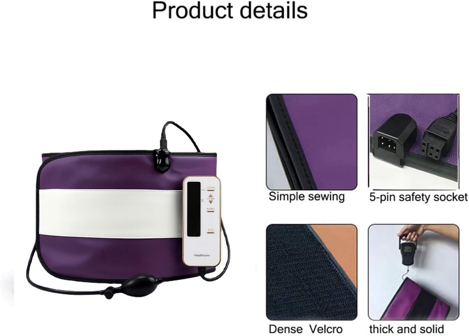 Quemador De Sauna con Cinturón De Masaje Eléctrico Portátil para Hombres Y Mujeres, Equipo para Quemar Grasa para Adelgazar Y Tonificar El Quemador De Grasa del Vientre, Promover La Digestión