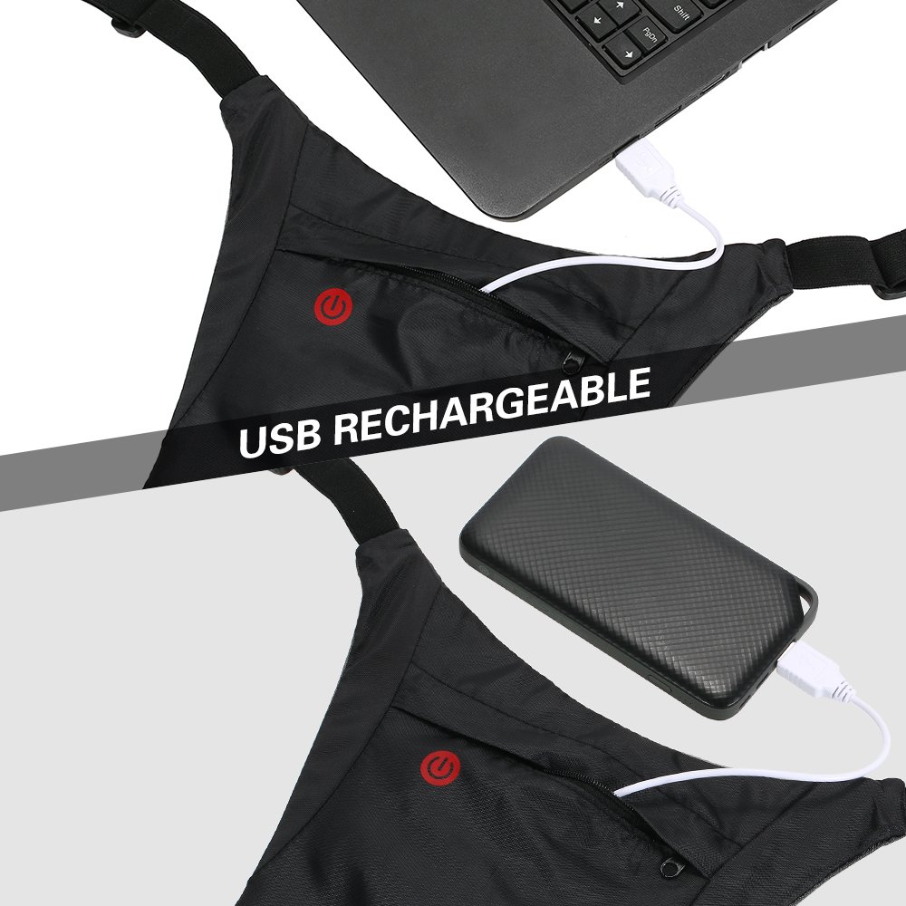 Lixada Chaleco de Ciclismo Reflectante, Mochila Reflectante Accesorio Clip, Recargable USB con LED Intermitente Control Remoto Equipo de Seguridad para Ciclismo, Correr