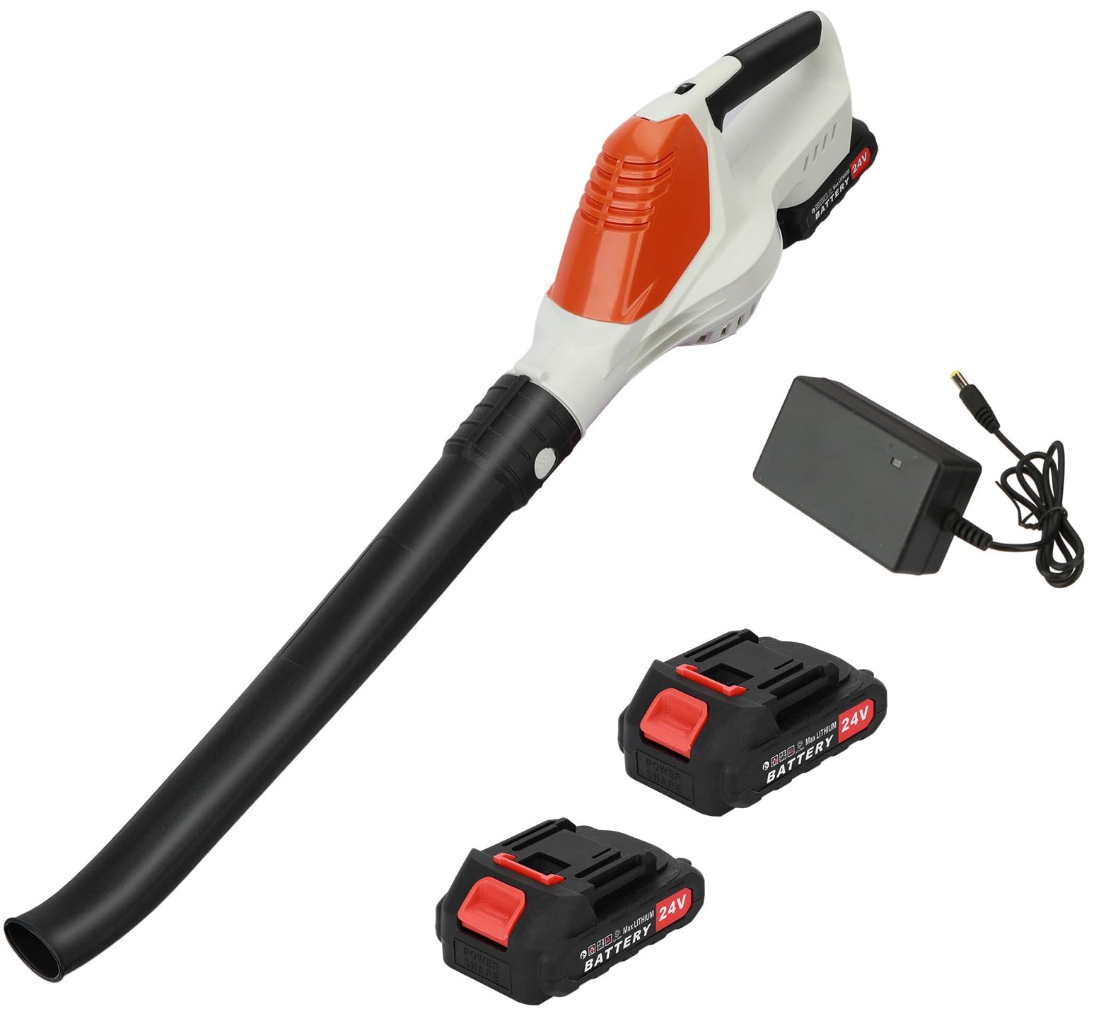 Laubbläser Akku Turbo - 500.000 U/min, 1200g Blaskraft, Mit 2 Akkus