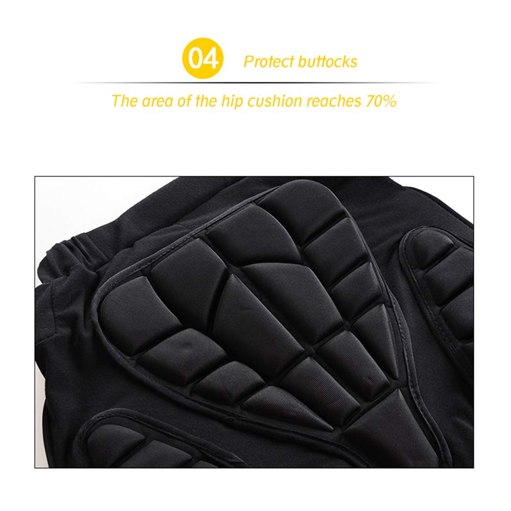 Pantalones cortos deportivos acolchados protección cadera impacto pantalones cortos resistencia a la caída equipo protector para esquí hielo patinaje snowboard