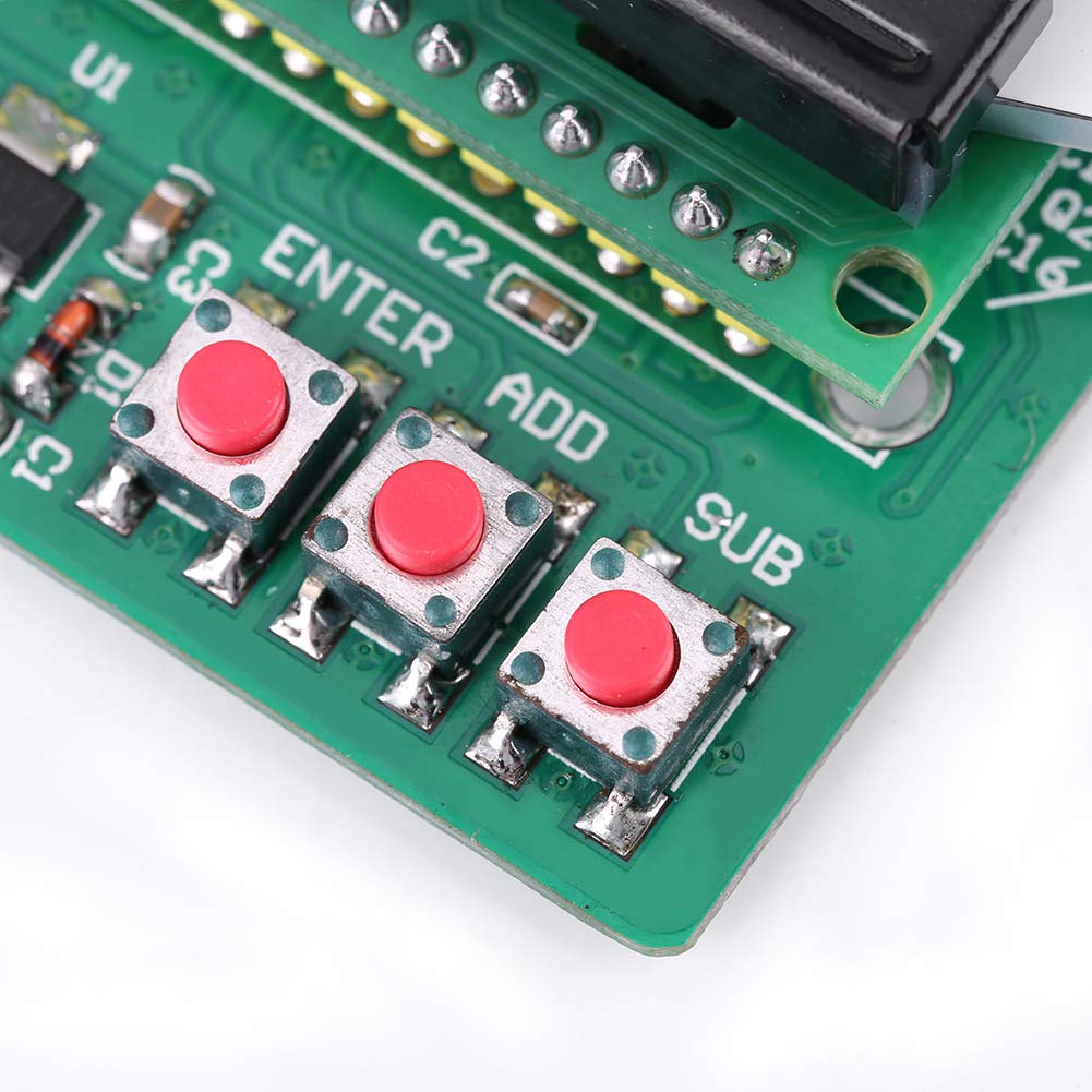 Misuratore di potenza RF da 6~12V, misuratore di potenza RF LCD digitale -75~16 dBm 1-600MHz -75~16 dBm 1-600MHz Frequenzimetro Attenuatore Frequenza radio Valore di attenuazione