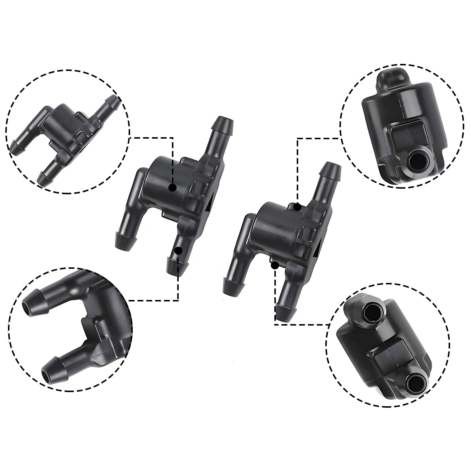 Xukey® Wiper Washer Windshield Check Valve Non Return Hose For Toyota - Foto 6