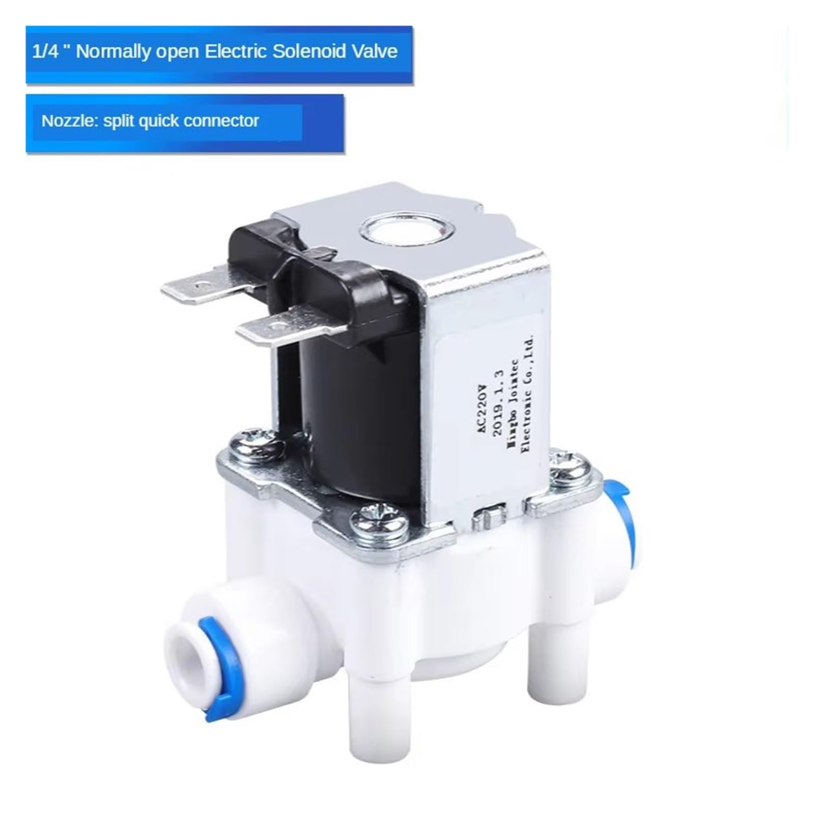 Electroválvula Universal 1/4 "interruptor De Entrada De Agua Lavadora Válvula Solenoide Eléctrica Magnética DC12V 24V 36V Válvula de Agua para Lavadora(NO,12V)
