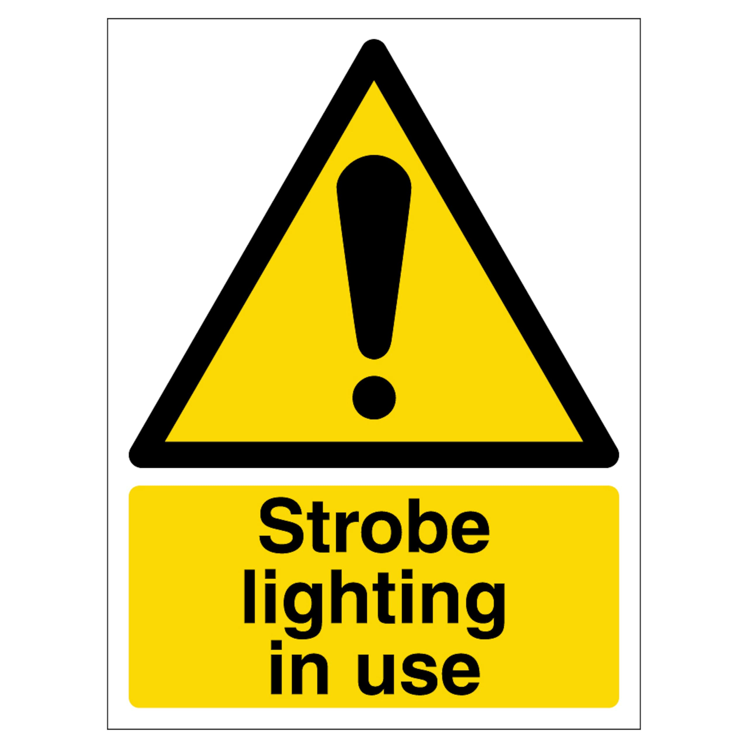 Strobe Lighting In Use - Potrait 210 x 297 mm (A4) - 1mm Rigid Plastic