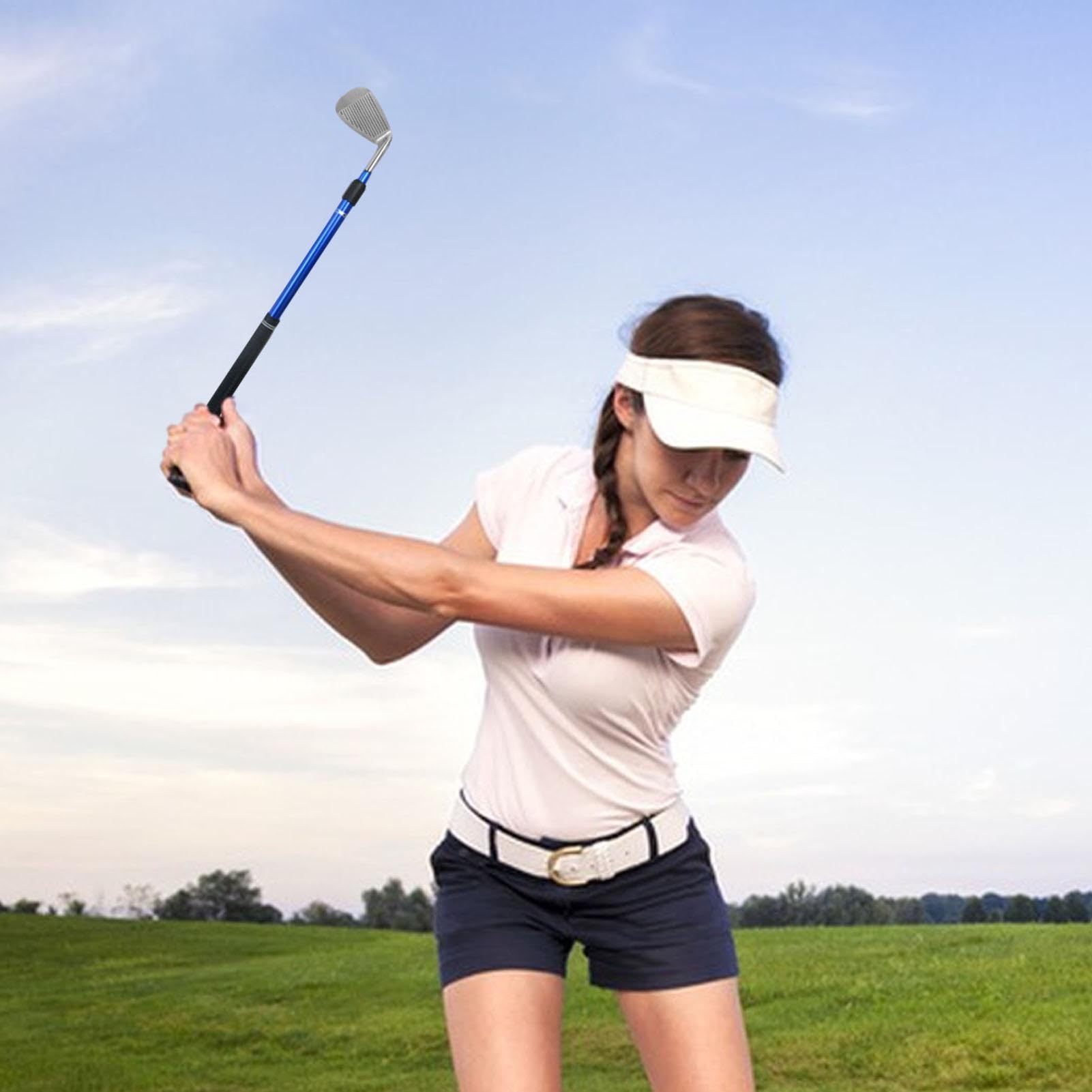 Palo de golf retráctil, palo de golf retráctil, palo de golf retráctil, palo de golf para principiantes, herramienta de práctica de putter de golf para mujeres, hombres, adolescentes para el hogar