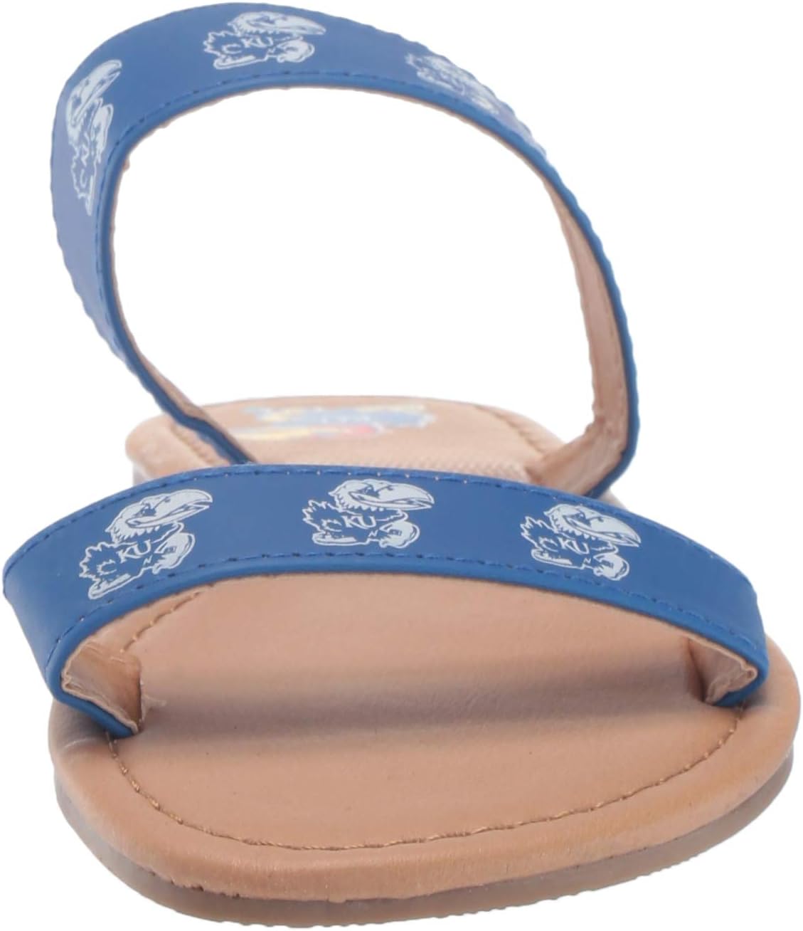 FOCO NCAA Kansas Jayhawks Unisex DOUBLE STRAP FLIP FLOPKANSAS DOUBLE STRAP FLIP FLOP - SMALL, Team Color, S