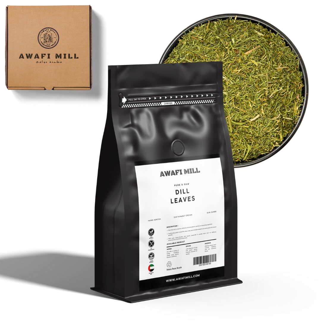 Dill Leaves (Dill Weed) – Food-Grade Dried Herb | Anethum graveolens | For Seafood, Salads, Yogurt Sauces & Pickles | Fresh-Green, Anise-Herbal Aroma (500 g | 17.6 Oz)