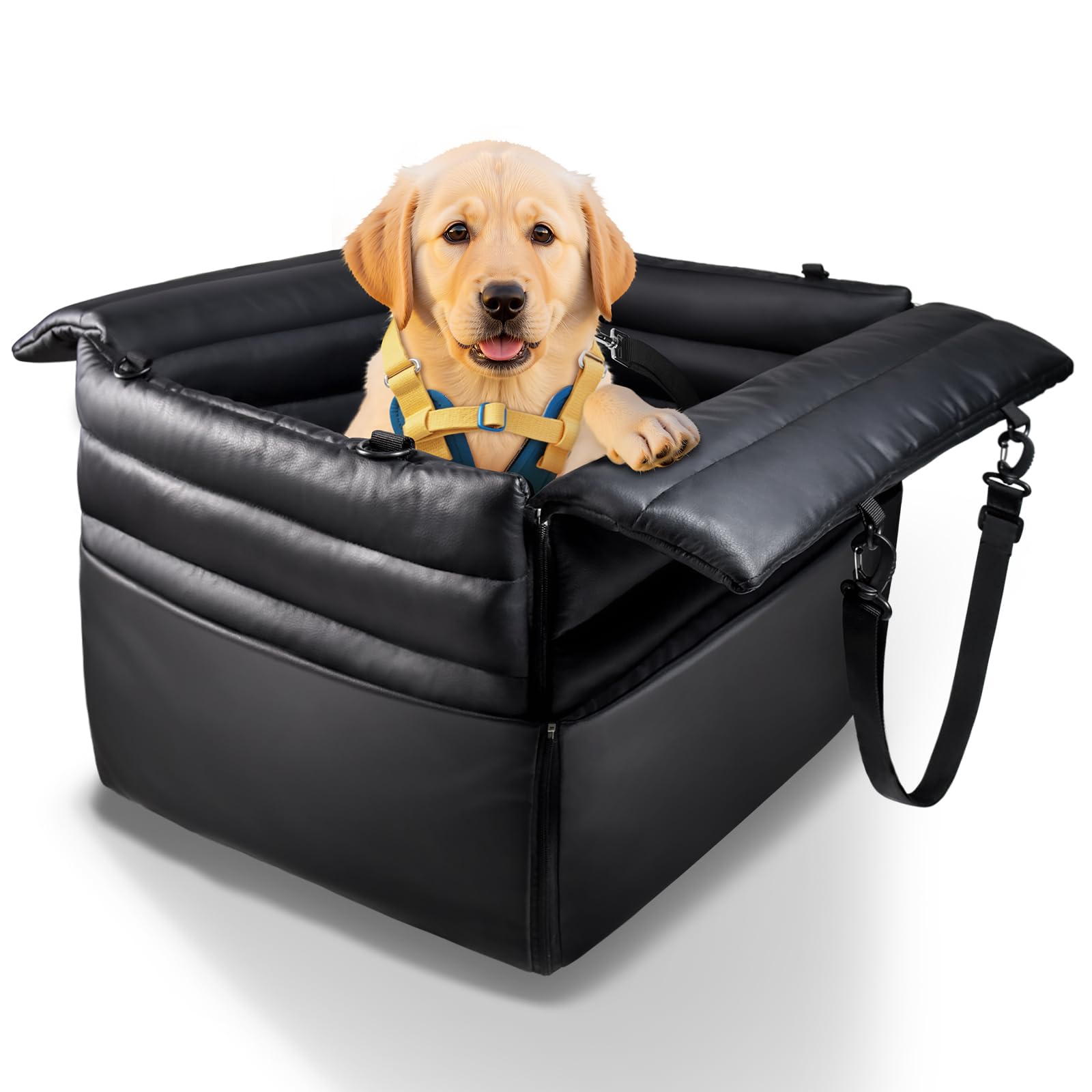 Pet Travel Safety Seat AFYecmy Dog Car Seat For Small & Medium Pets - Airbag Protection, Water-Resistant, Secure Fit For Safe Travel Car Safety Seat For Cats And Dogs