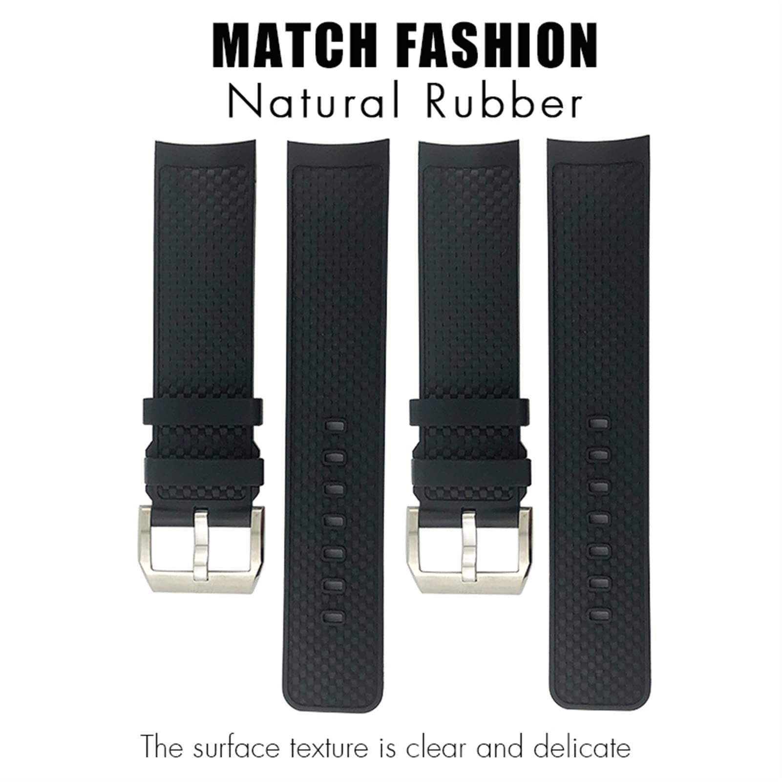 Für IWC Aquatimer IW329001 IW376803, schwarzes wasserdichtes Armband, Silikon-Uhrenarmband, 22 mm Schnellwechselsystem, Gummi-Armband
