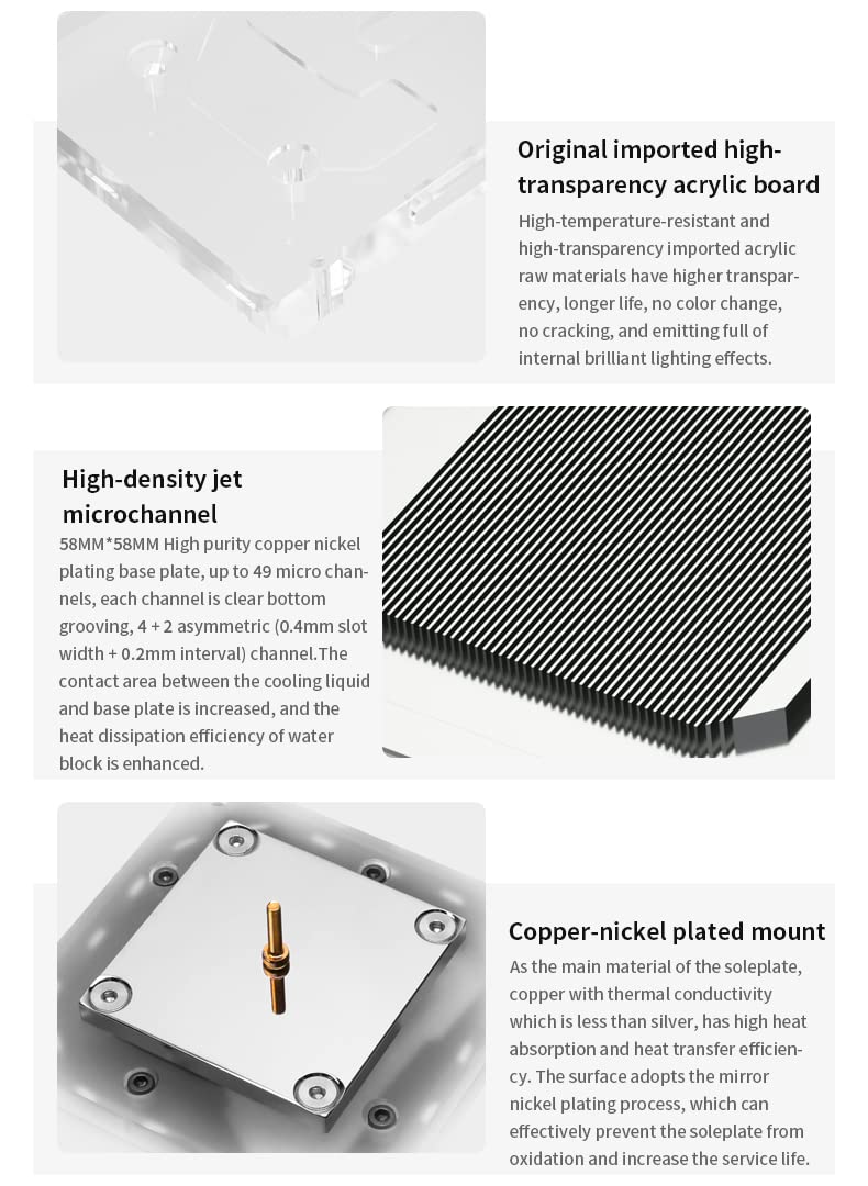 Amazon.co.jp: Barrow LTYKBA-ARK CPUウォーターブロック AMD Ryzen 3