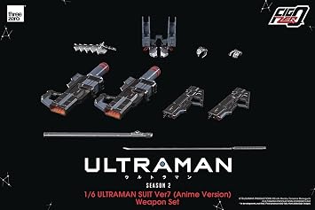 ThreeZero Ultraman Suit Ver7 Anime Version FigZero 16 Scale Weapon Set, Multicolor