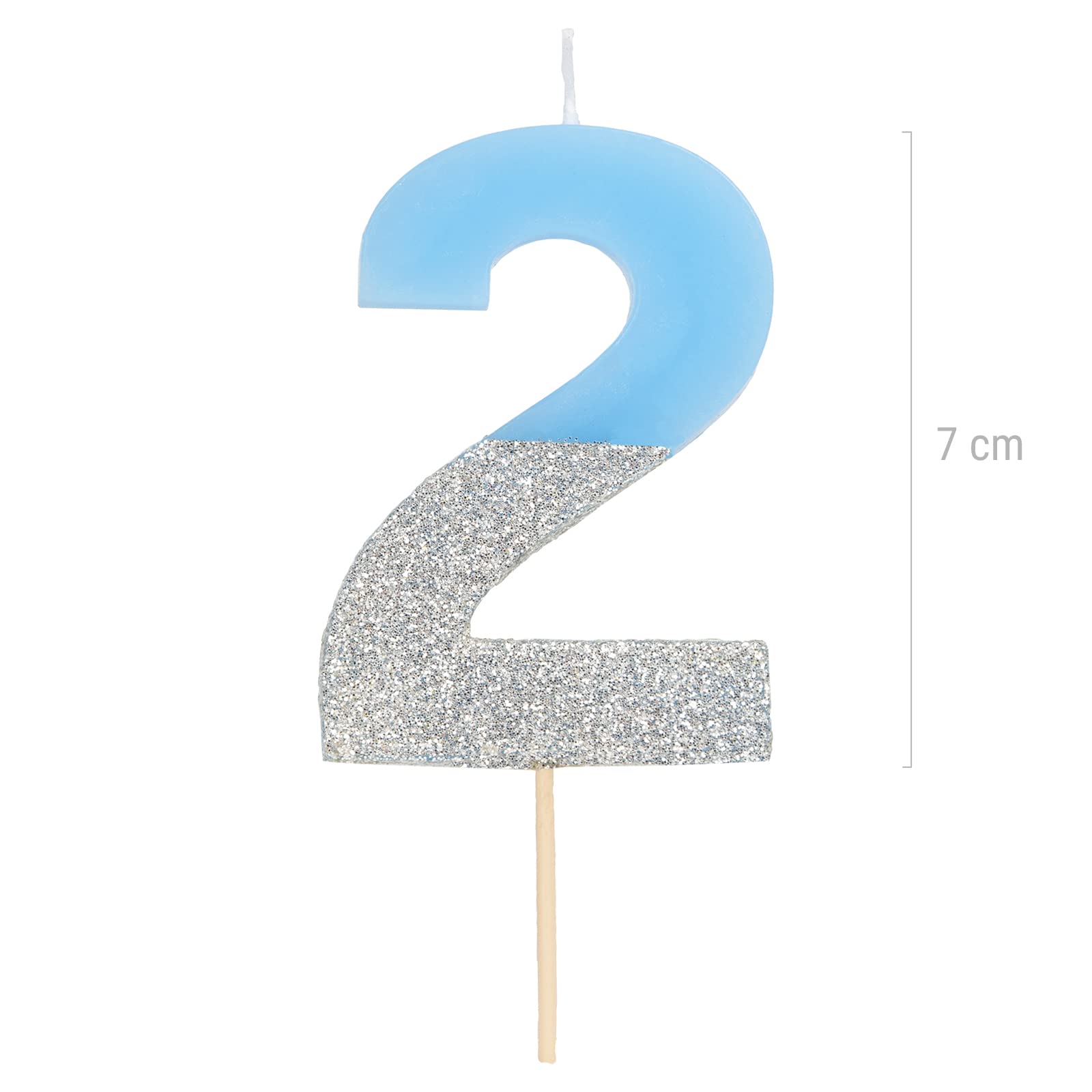 Bougies D'Anniversaire Numérotées Pour Gâteau, 3D En Forme De Diamant