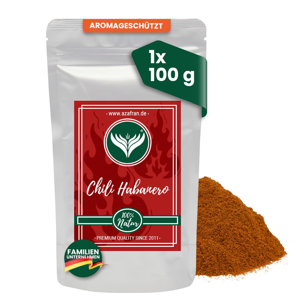 Azafran Habanero Chili Pulver gemahlen - Vorsicht scharf! 100g