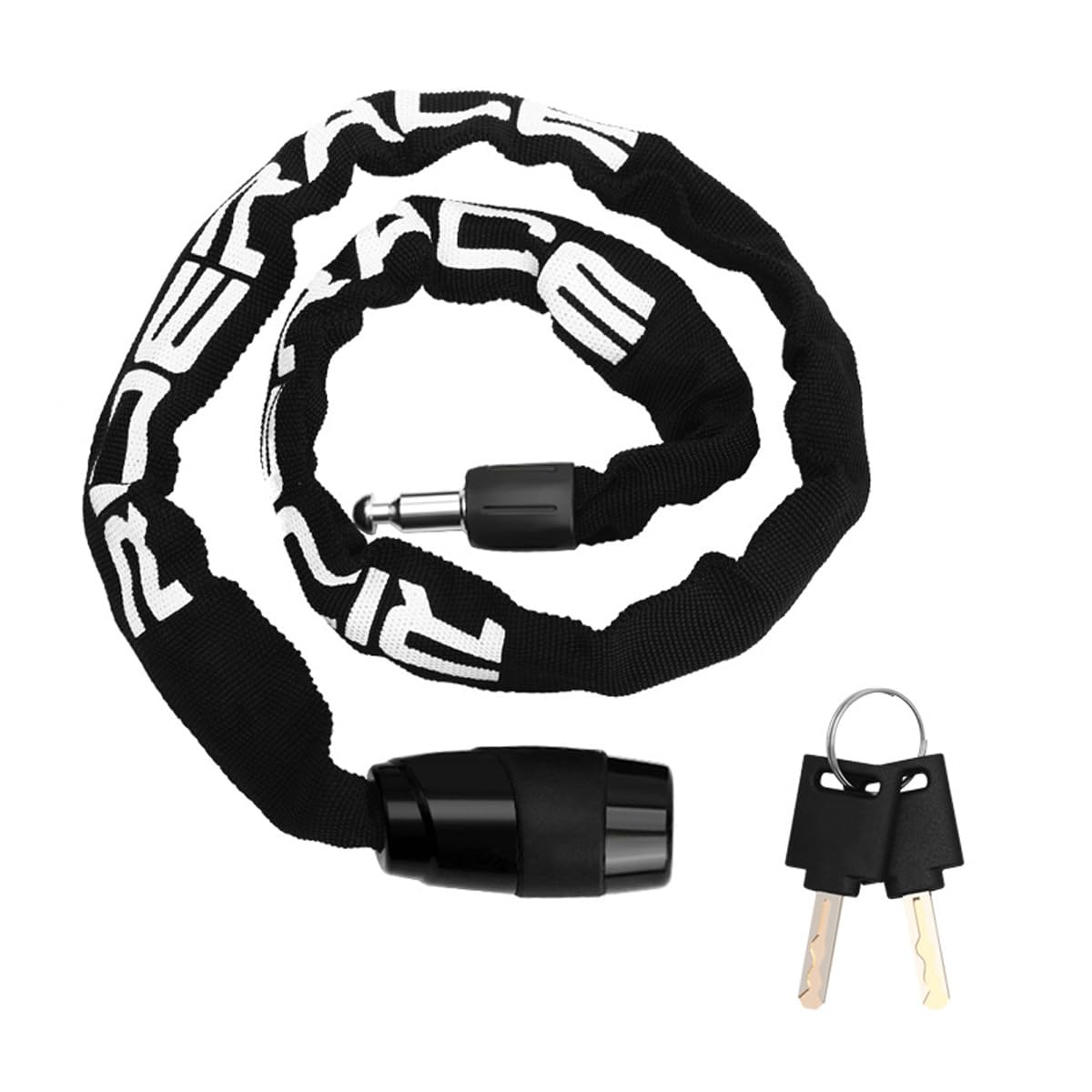 Antivol de chaîne de vélo avec double loquet en alliage de zinc premium