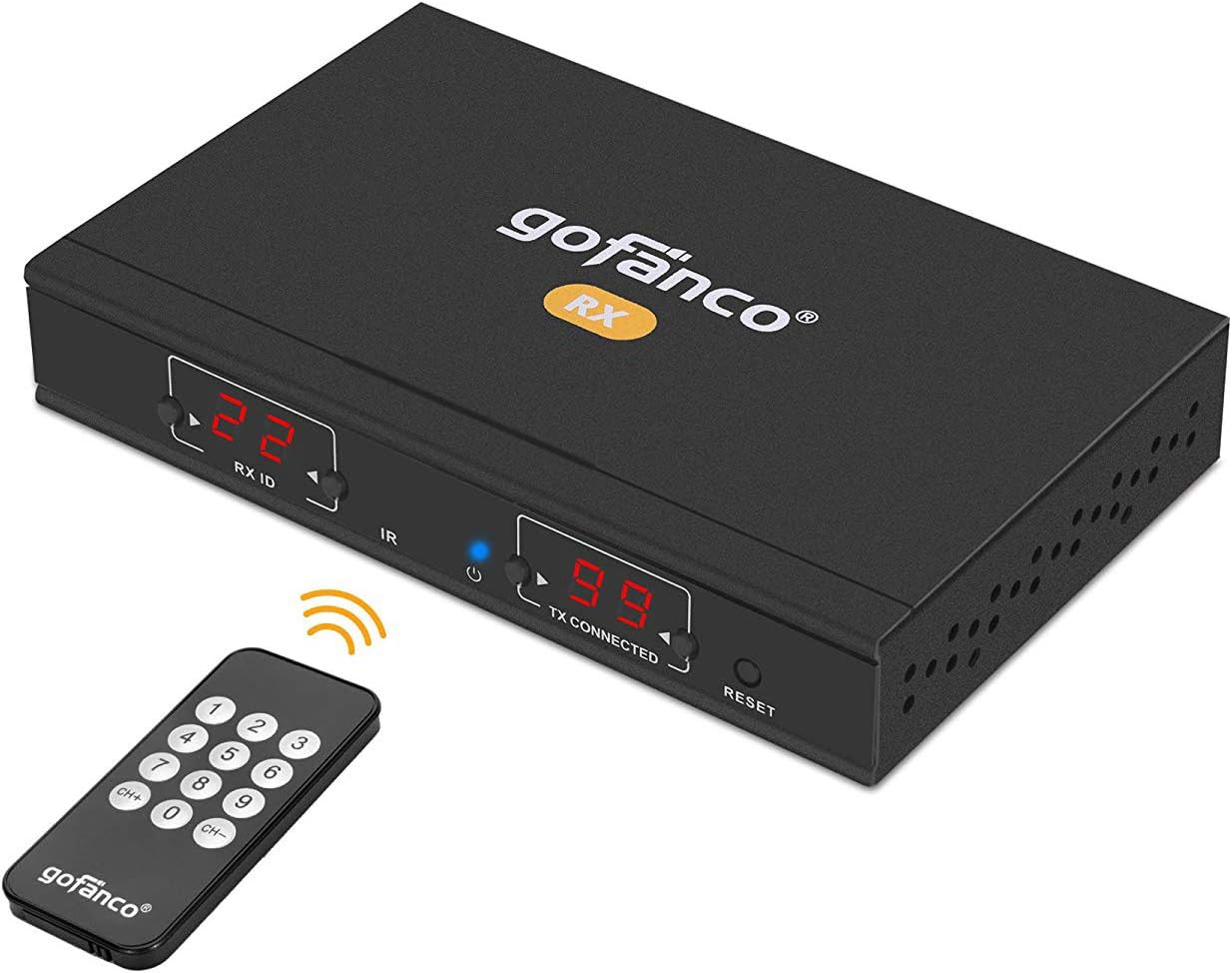 Best Review gofanco -Receiver Unit (RX) Only- HDMI IP Extender – 1080p, 394ft (120m), H.264 Over IP, up to 256 Combined TX’s & RX’s, Matrix configurable, IR Extension, RS-232 (HDExtIP-RX)