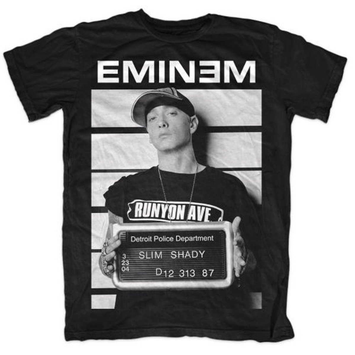 Eminem Arrest Official Tee T-Shirt Mens Unisex (Large) Black