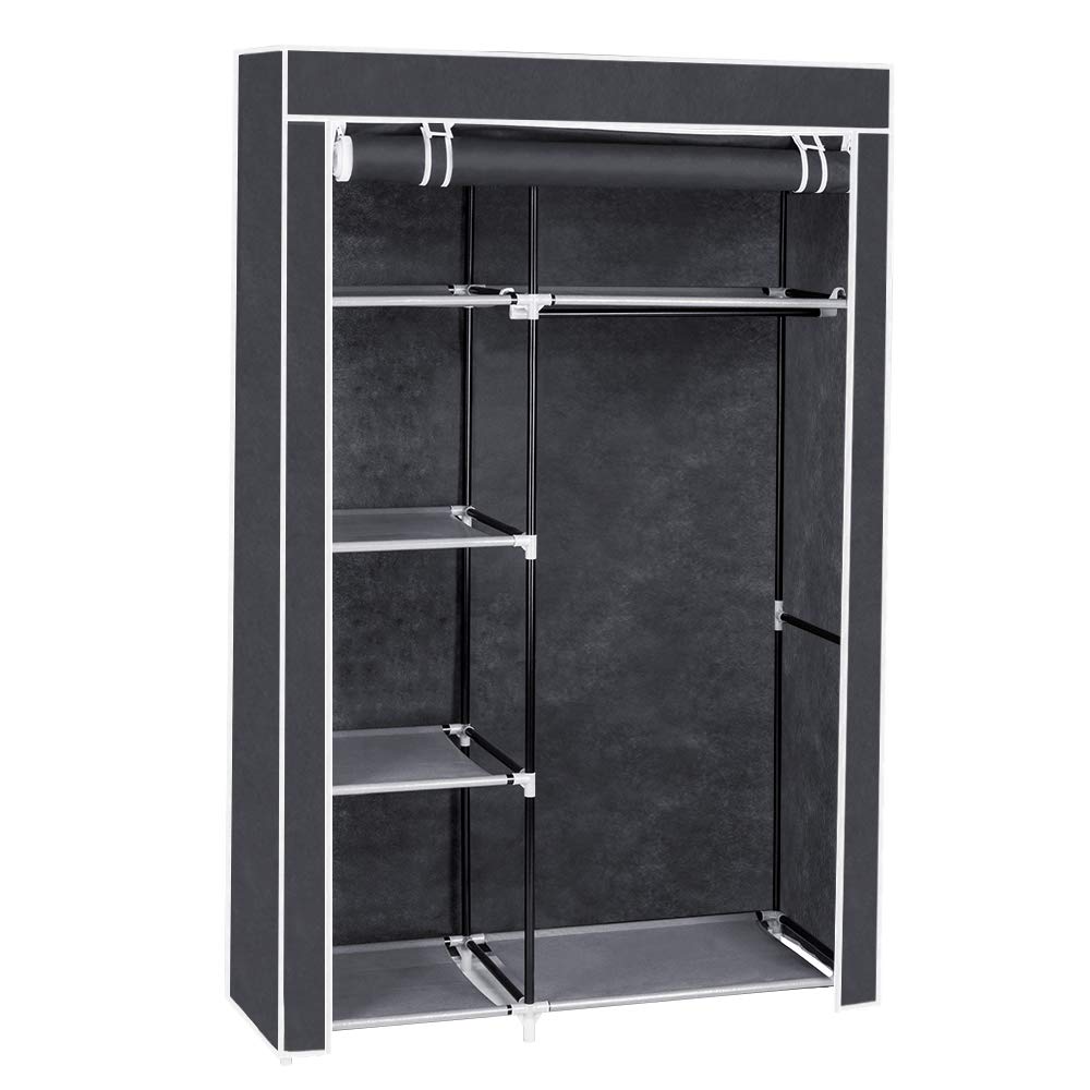 Buy BuPin 64 Canvas Wardrobe, Clothes Storage Portable Closet, Hanging