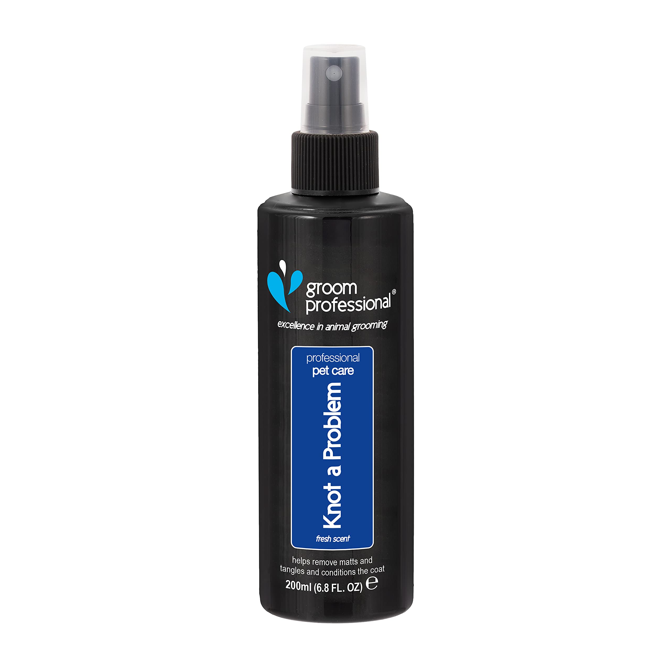 GROOM PROFESSIONAL Knot A Problem Detangling Dog Spray - Dog Detangler Spray for Tangled Fur - Eases Out Knots and Tangles - Helps Removes Matts - Adds Shine and Deep Conditioning, 1 Litre
