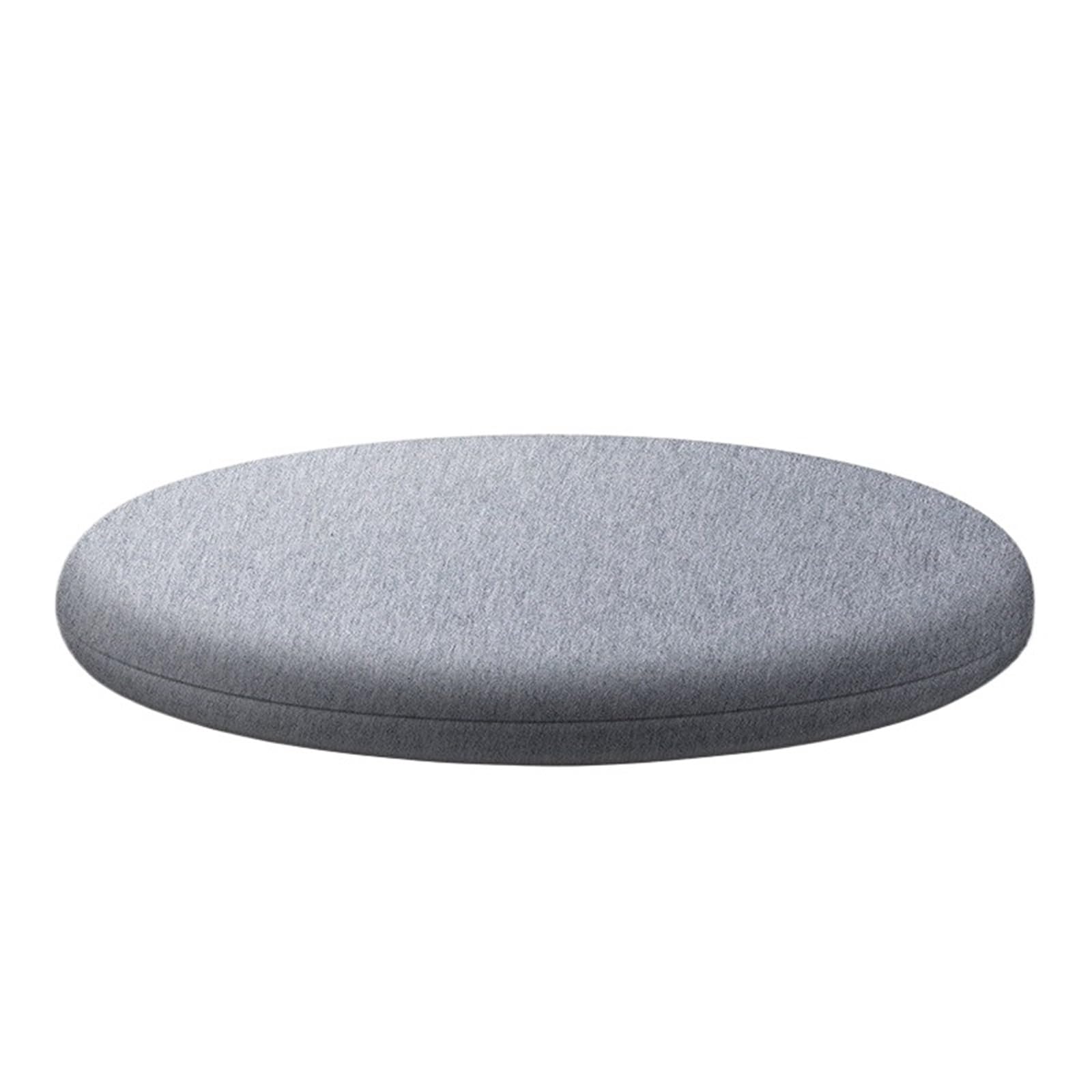 EnxJire Sofa Cushion Support Memory Foam Round Chair Pad Seat Cushion Cotton Mit Removable Cover(Grey,35x35cm)