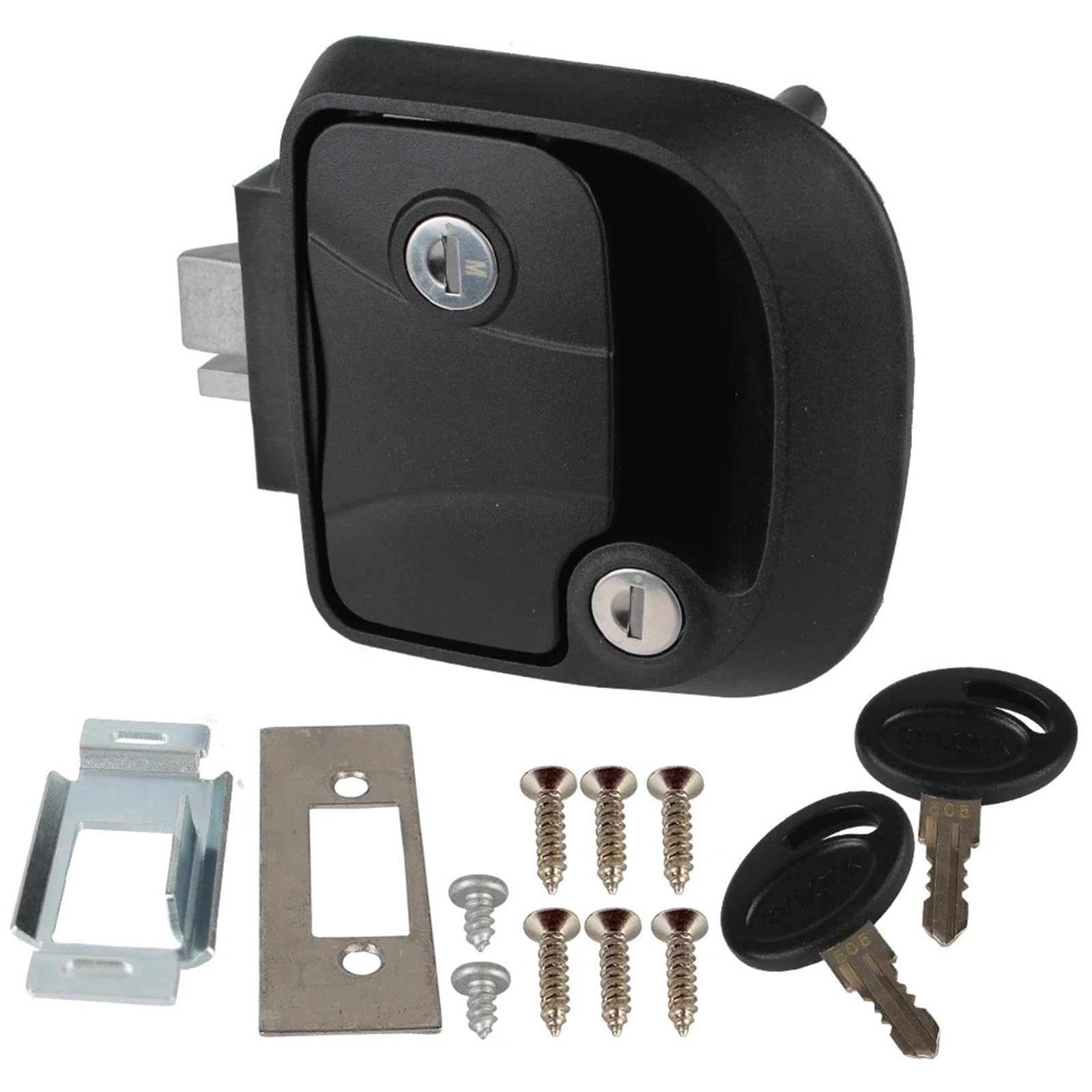 Serrure de porte de camping-car universelle et poignée de verrouillage pour remorque 1 pièce
