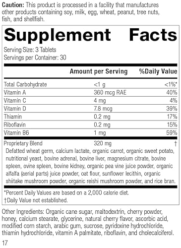 Standard Process Catalyn Chewable - Foundational Support For General Wellbeing With Vitamin D, Vitamin C, Vitamin A, Thiamine, Riboflavin, Vitamin B6, Magnesium Citrate, And More - 90 Tablets #TOP1
