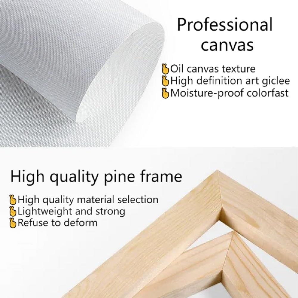 AMXBZC 3-teiliges Set Abstrakt Bild auf Leinwand Retro-minimalistisches Muster Schlafzimmer Bilder Wandbild Wohnzimmer Kunstdruck Wanddeko - Kunst Modern Büro(Beige)-40x60cmx3 Gerahmt