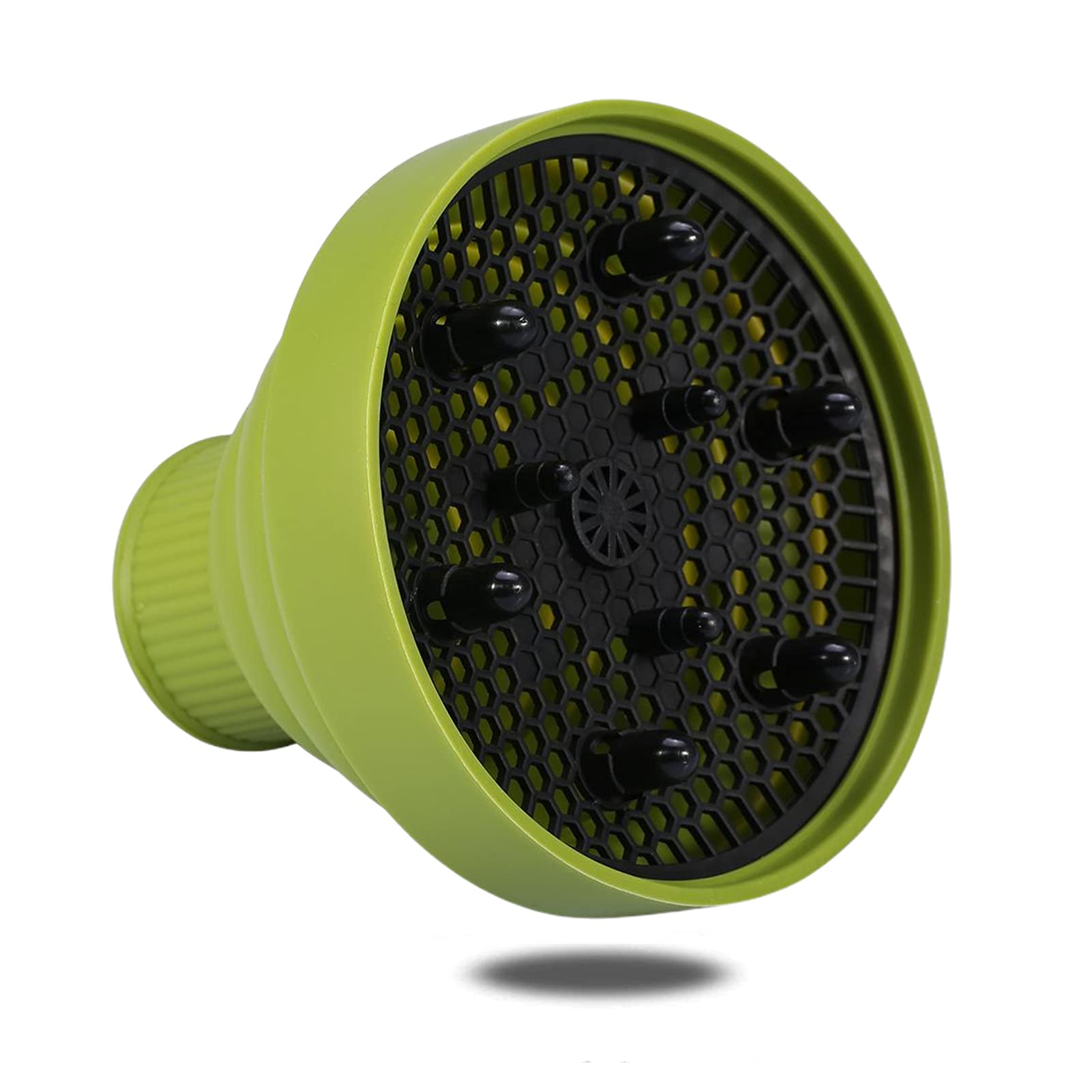 5 Colors Hair Blower Diffuser, 5.4 * 4.5inch Universal Stretch Hairdryer Cover for 4~5cm Nozzle Diameter of the Hair Dryer, Beauty Salon Styling Hairdressing Tool Attachment(Green)