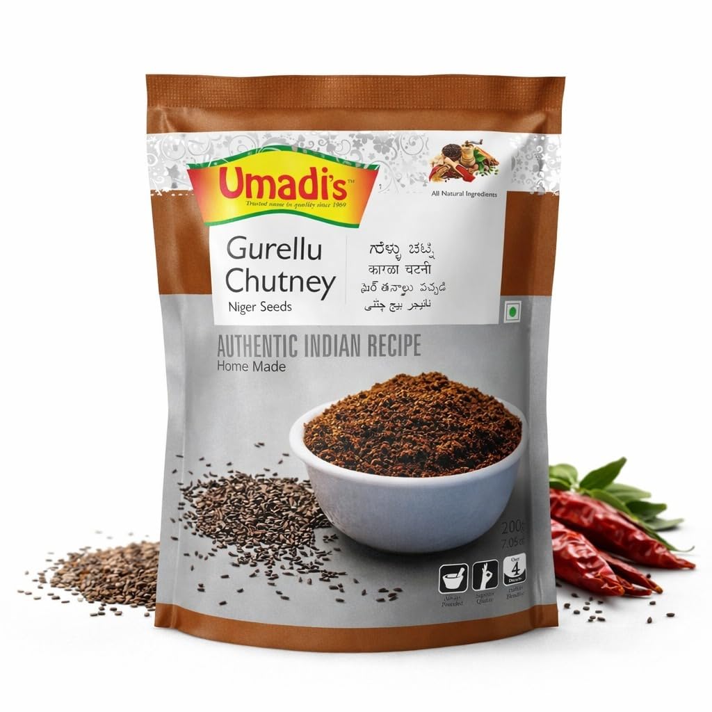 Umadi Foods Gurellu Chutney – Authentic Indian Chutney | Homemade Style Recipe | Rich Taste & Aroma | No Artificial Preservatives | Perfect Dip & Spread for Snacks, Meals & Breakfast | Ready to Eat | 200 Gram-picture-14