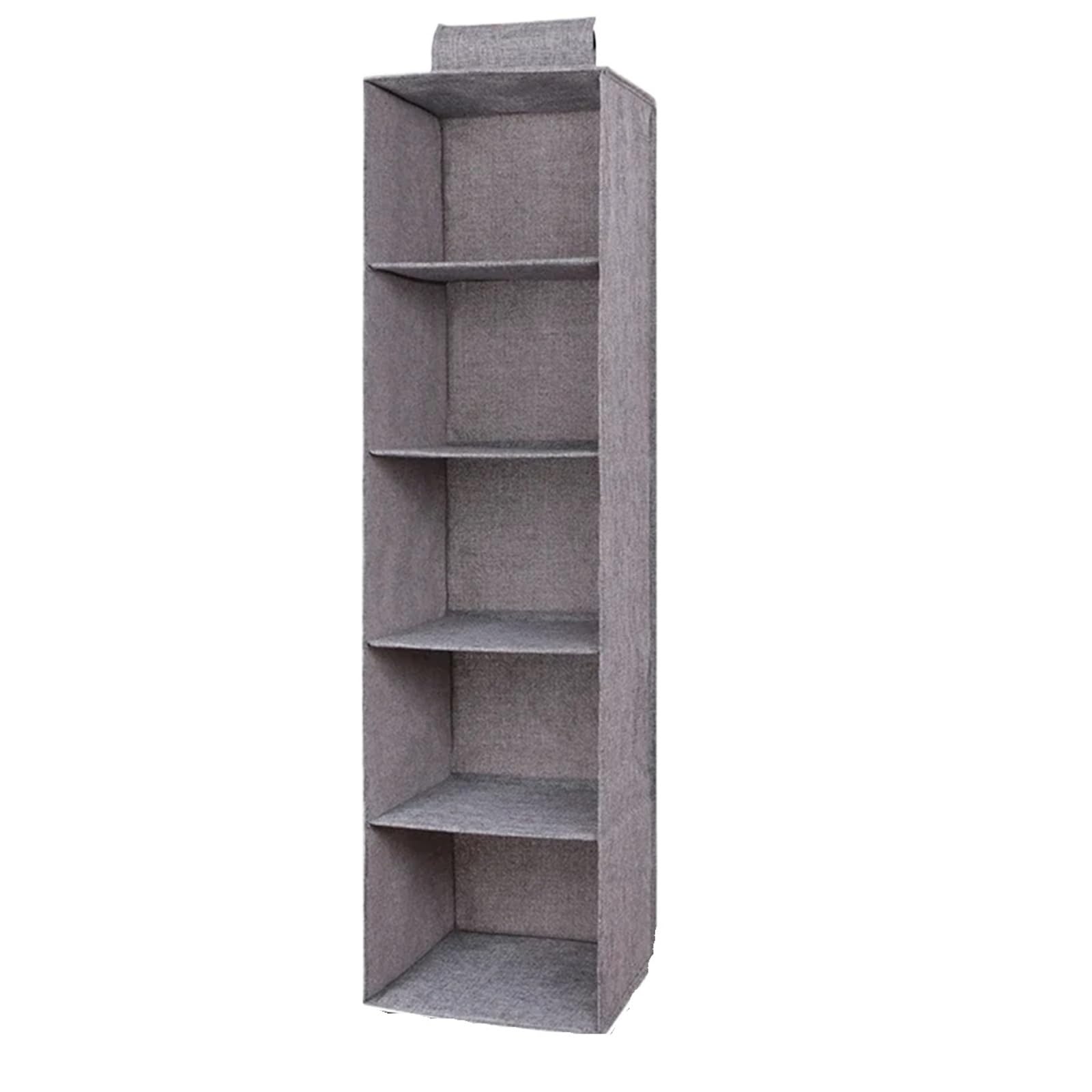 Hängeregal Creative Household Clothes Hanging Drawer Box Underwear Finishing Storage Collapsible Storage Shelves Closet Organizer Für Schlafzimmer(Gray 5-Layer)