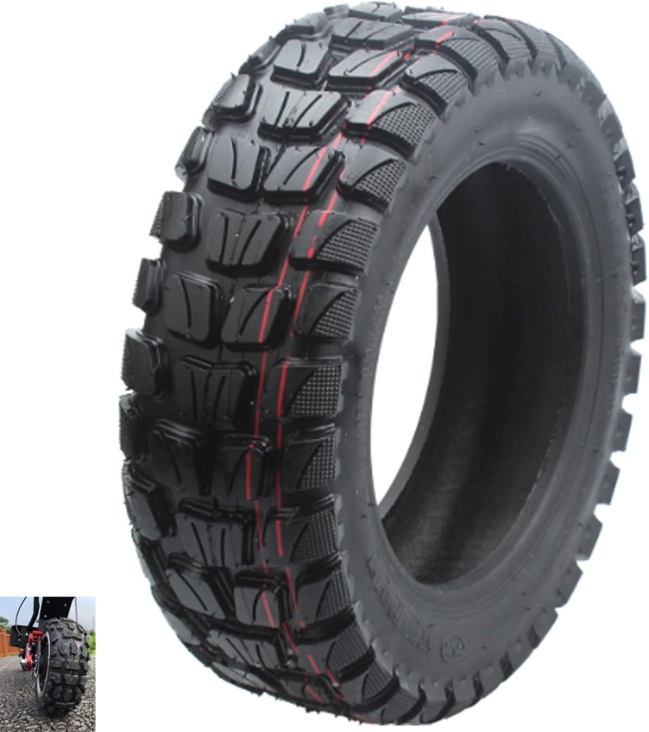 Electric Scooter Tires 90/65-6.5 11 Inch Off-Road Tire & Universal Tubeless Vacuum Tire For Electric Scooter And Compatible With 100/65-6.5 Electric Scooter replacement tires (90/65-6.5)