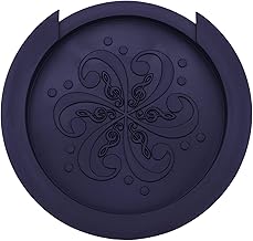 Guitar Sound Cover Suppressor, 4 inch Sound hole Rubber Cover Feedback Reducer for Acoustic Guitar (Black)