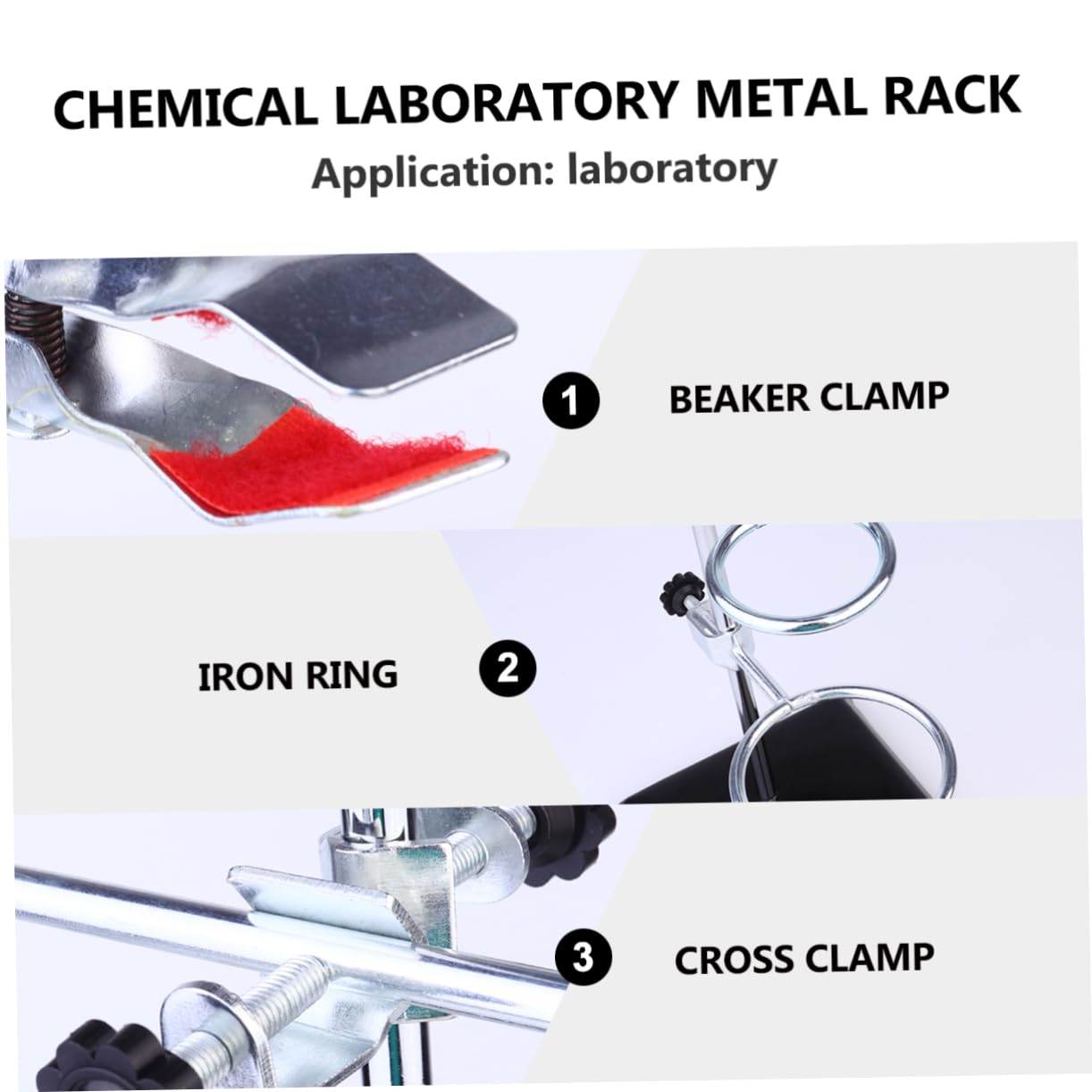BESTYASH Gradilla Para Tubos De Ensayo Soporte De Laboratorio Metálico Material Laboratorio Para Experimentos Químicos Soporte De Tubos De Ensayo