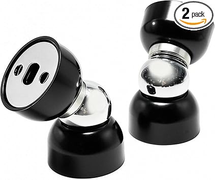 Powerful Magnetic Doorstop - 2 Pcs Stainless Steel Mini Door Stopper, Heavy Duty Magnetism Door Holder for Bedroom Bathroom Kitchen Home Office Small