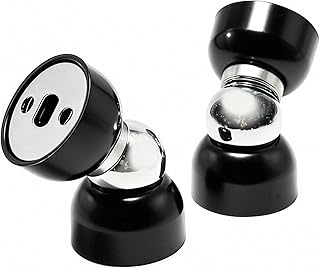 Powerful Magnetic Doorstop - 2 Pcs Stainless Steel Mini Door Stopper, Heavy Duty Magnetism Door Holder for Bedroom Bathroom Kitchen Home Office (Small)