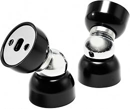 Powerful Magnetic Doorstop - 2 Pcs Stainless Steel Mini Door Stopper, Heavy Duty Magnetism Door Holder for Bedroom Bathroom Kitchen Home Office (Small)