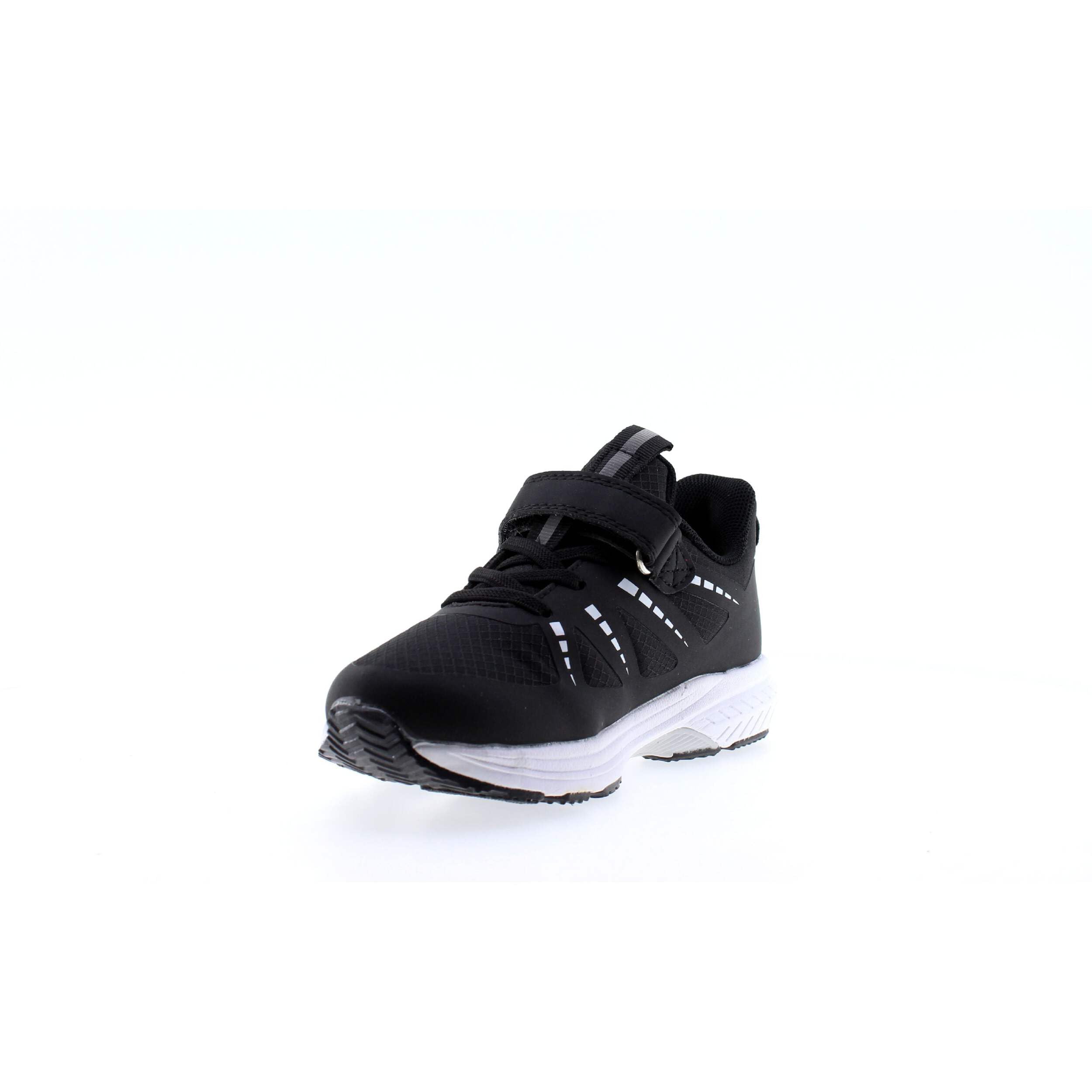 Scarpe Sportive per Bambini,Chiusura a Strappo,Nero e Bianco,Mesh Traspirante,Modello IMAA3805