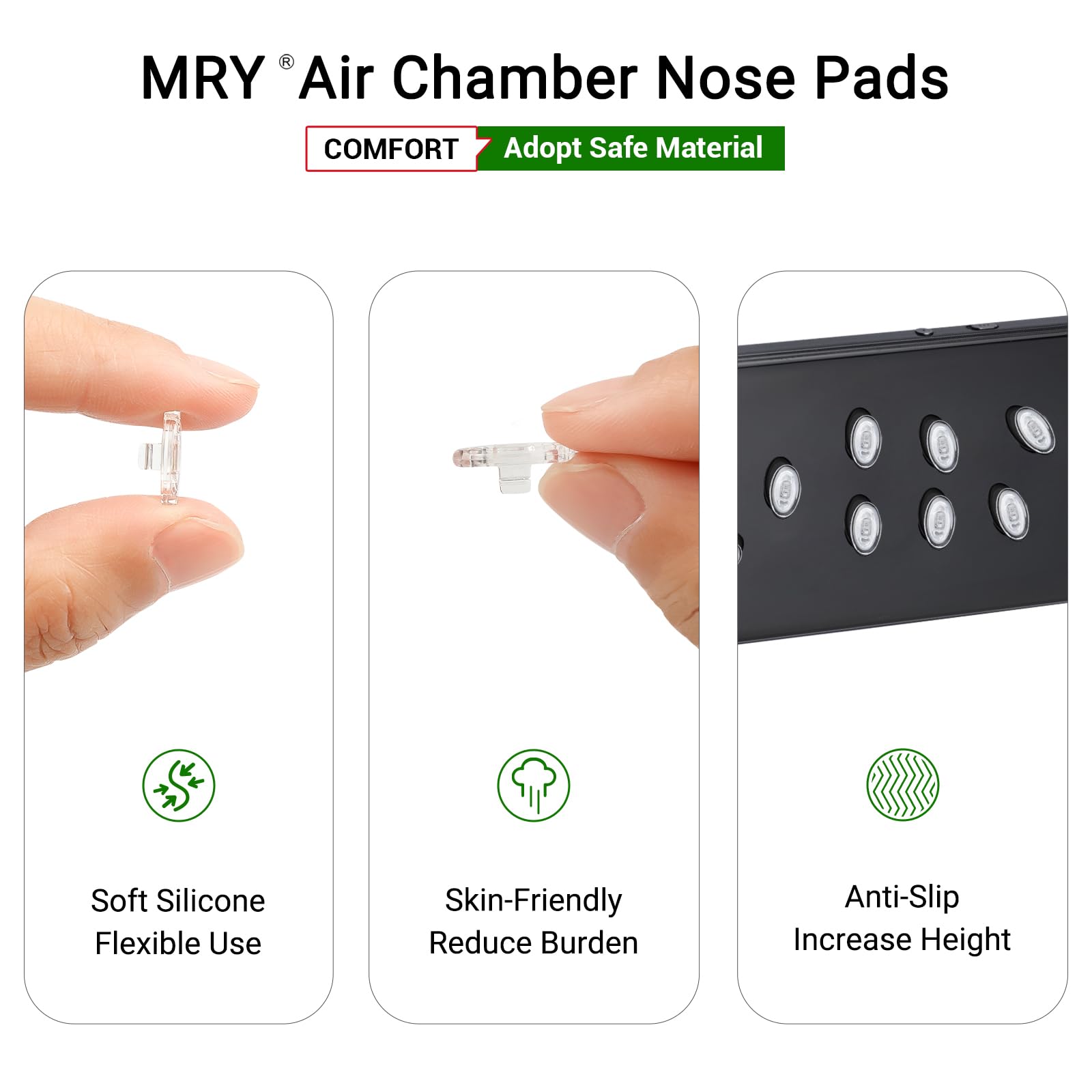 Mryok Replacement Nosepieces Nosepads for Oakley C Wire Sunglass, 1 Pair - Image 4