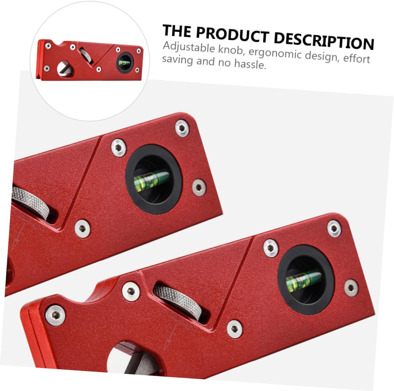 Corner Plane Adjustable Aluminum Alloy Planer for Trimming and Hand Ergonomic Design Adjustable Depth and Level Gauge for Woodworking Projects