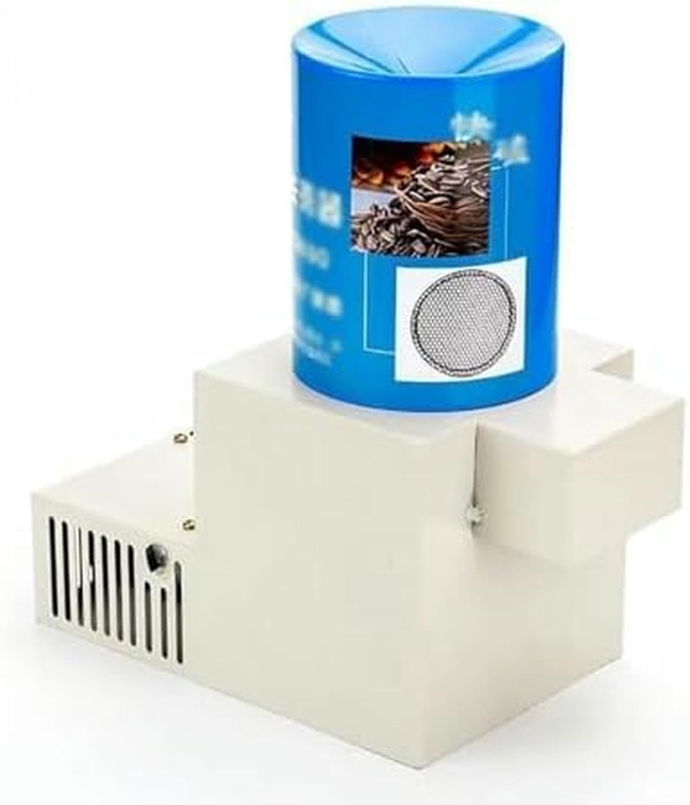 Pelador automático de semillas de girasol, pelador de semillas con soplador y tamiz, voltaje ajustable, descascarado por lotes para uso doméstico