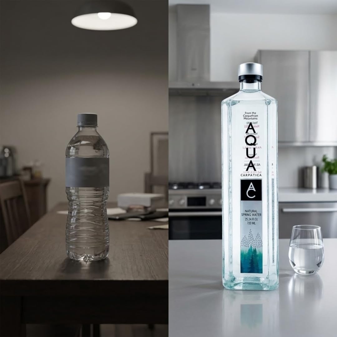 AQUA Carpatica Natural Spring Water with Electrolytes (750 ml) 25.36 oz Glass – Premium Mineral Bottled – Still Bottled Water for Everyday Hydration – Pack of 1